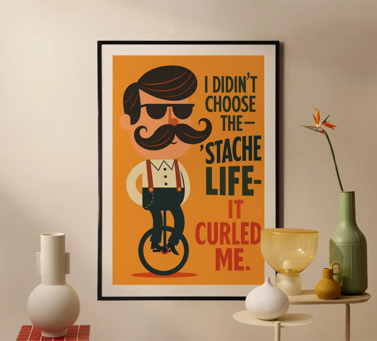 Mustacho Man poster da PurePeachArt