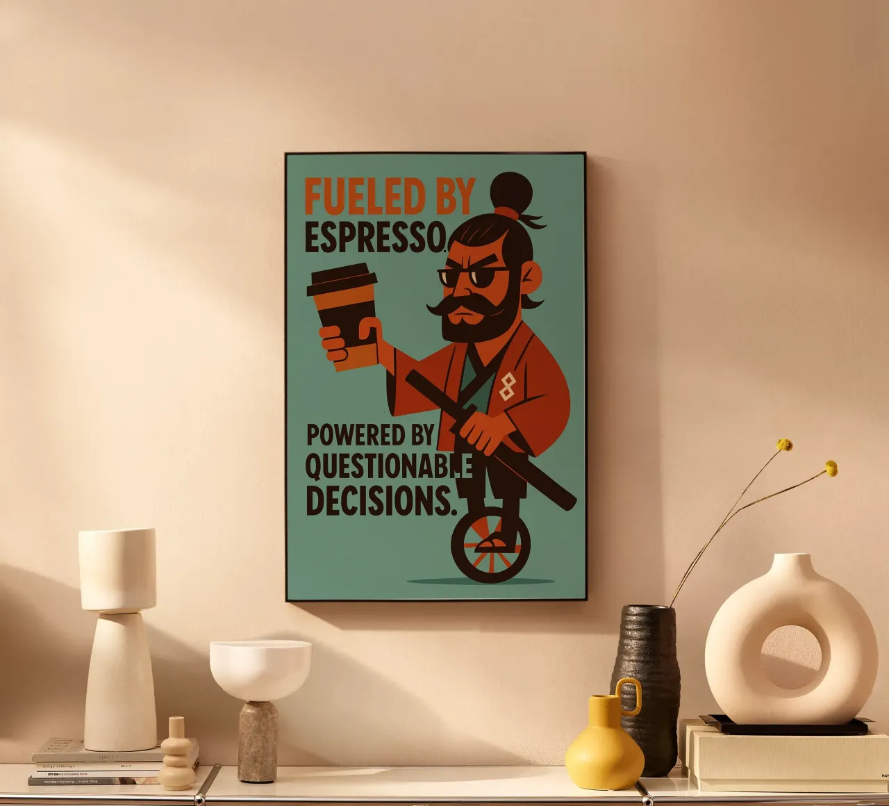 Espresso Man plexiglass da PurePeachArt