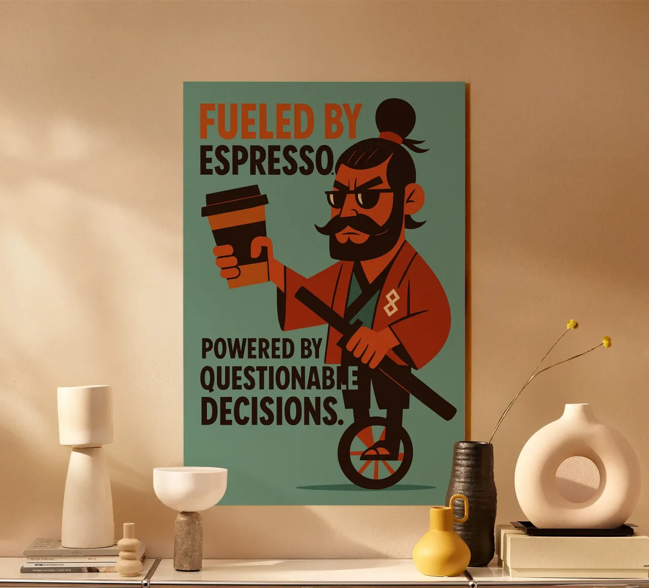 Espresso Man plexiglass da PurePeachArt