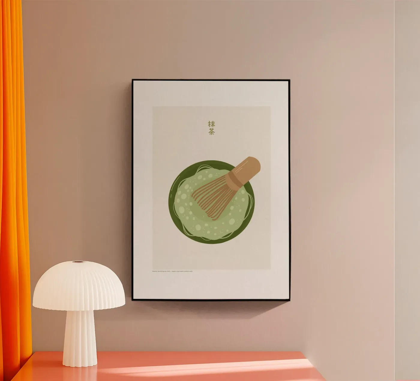 Matcha Mood acryl van PurePeachCulture