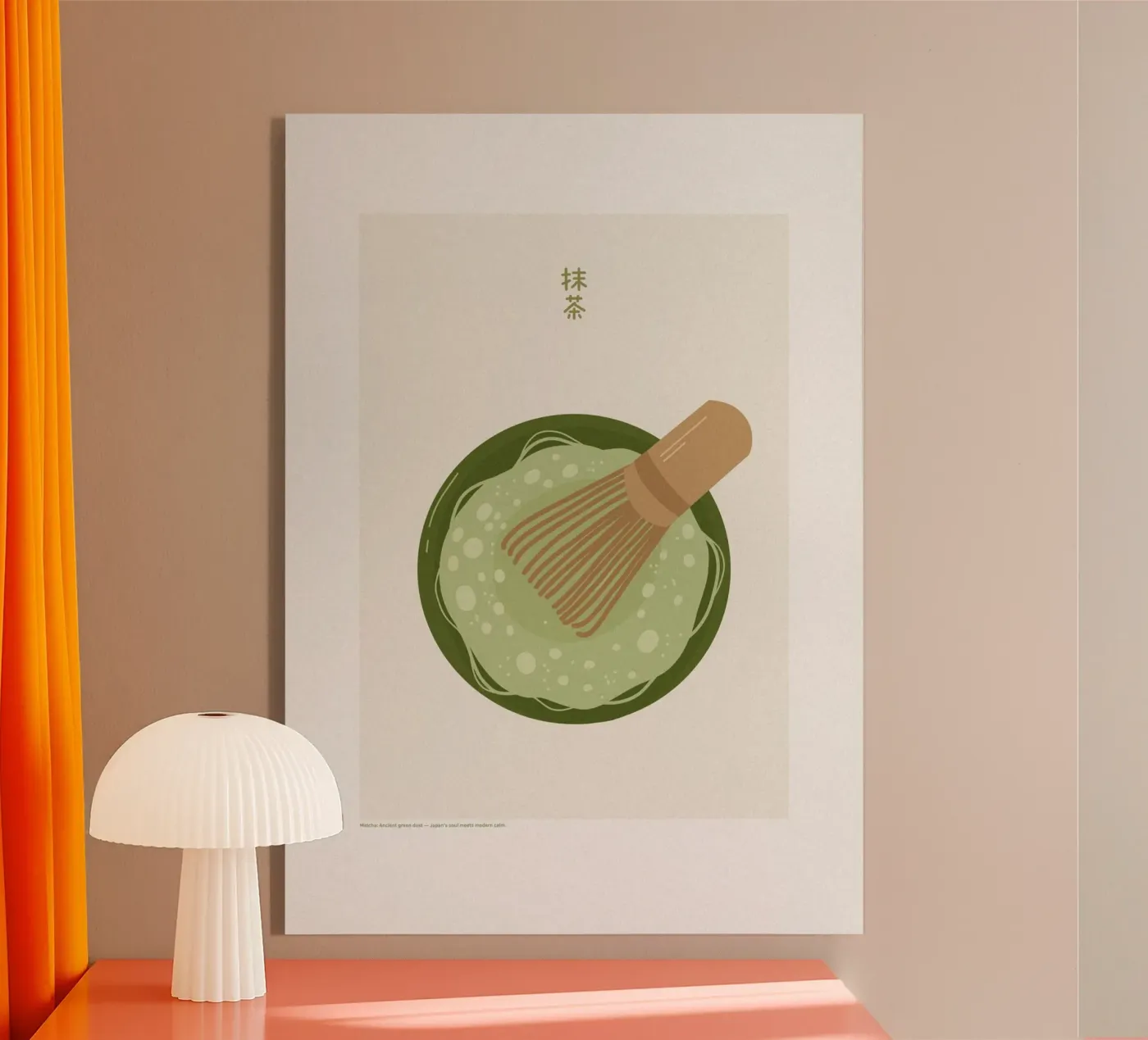 Matcha Mood acryl van PurePeachCulture