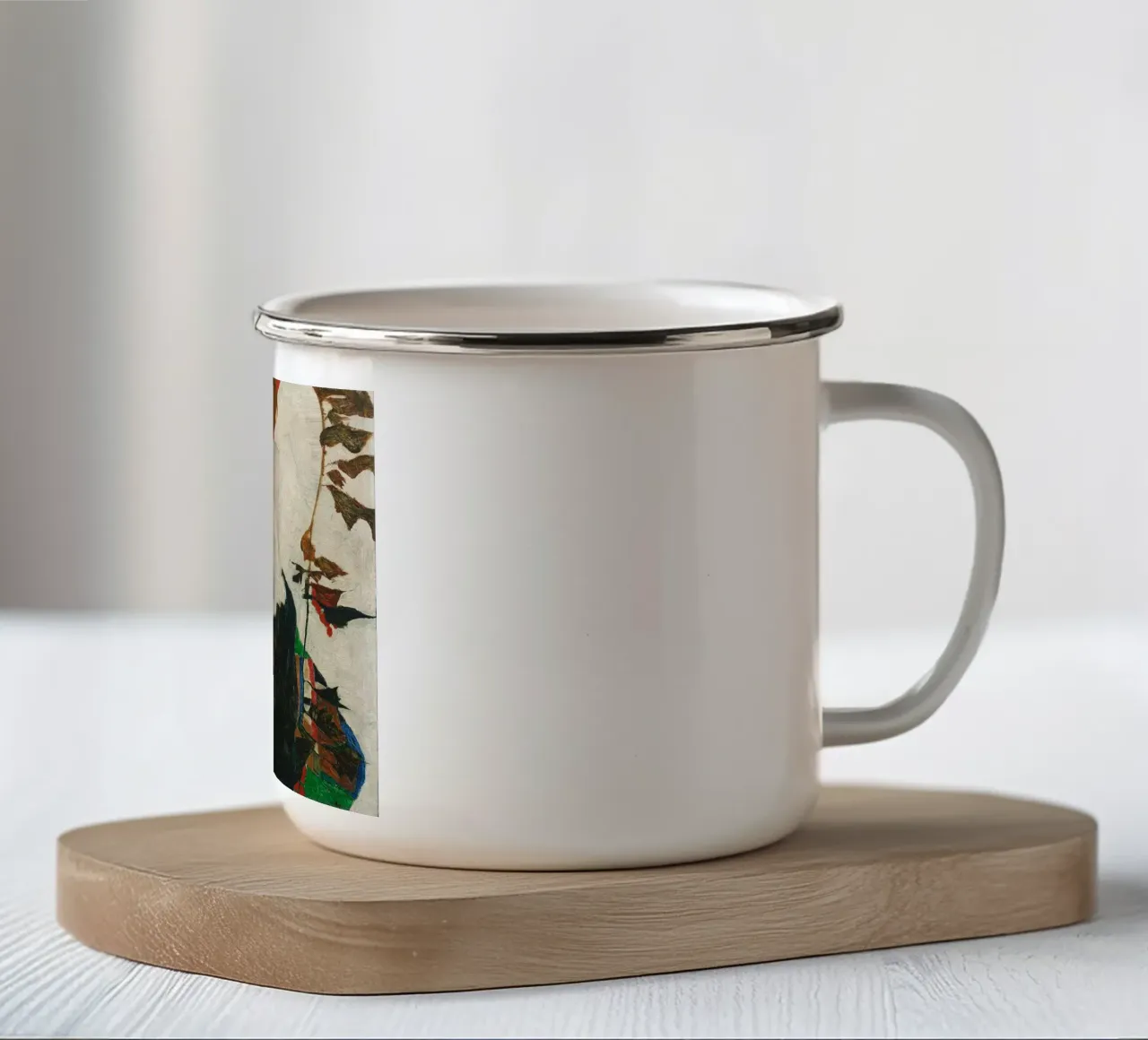 Egon Schiele Ritratto di Wally tazza in smalto da 100 masterpieces