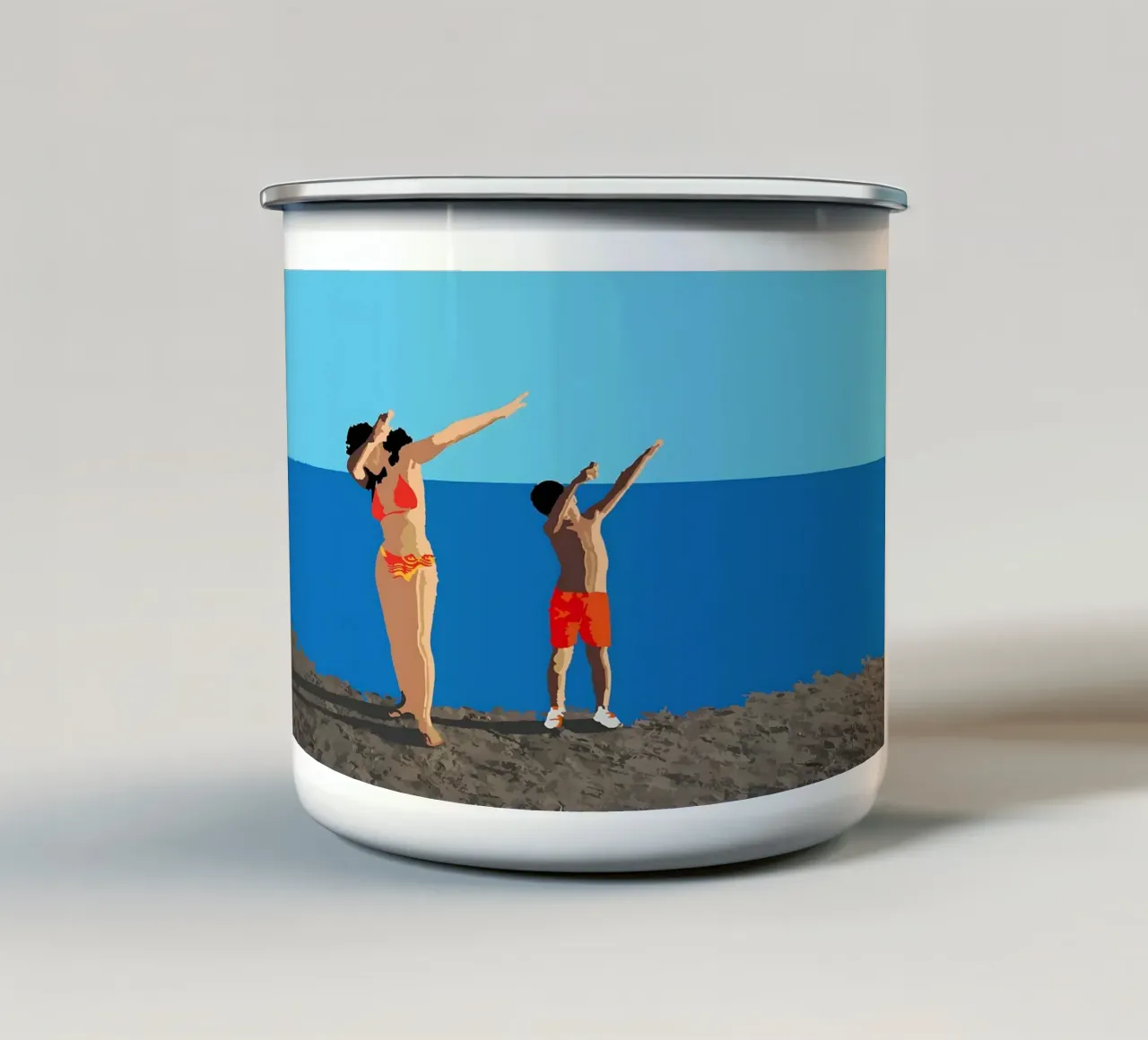 Dab tazza in smalto da Piccola Serenata