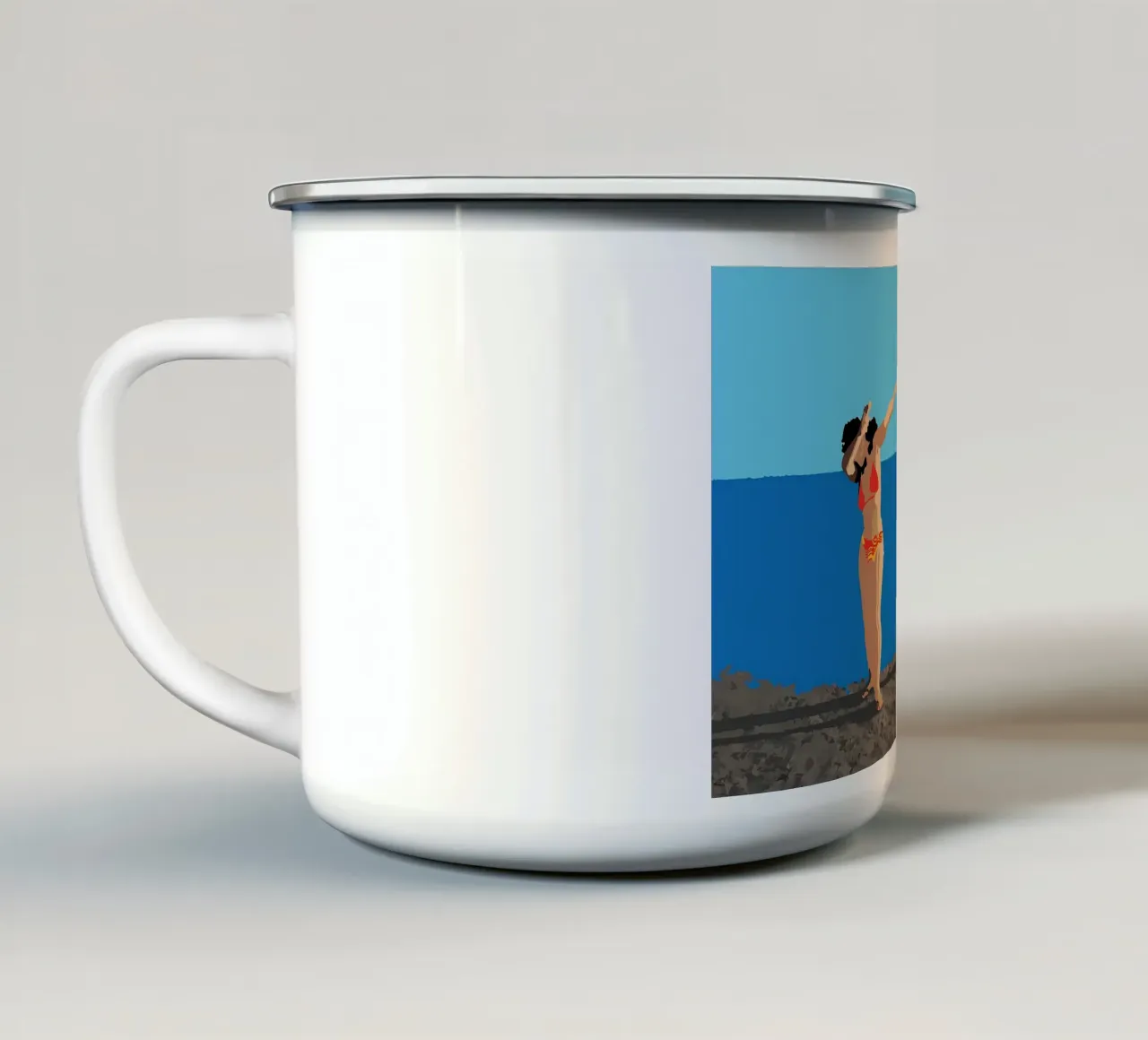 Dab tazza in smalto da Piccola Serenata