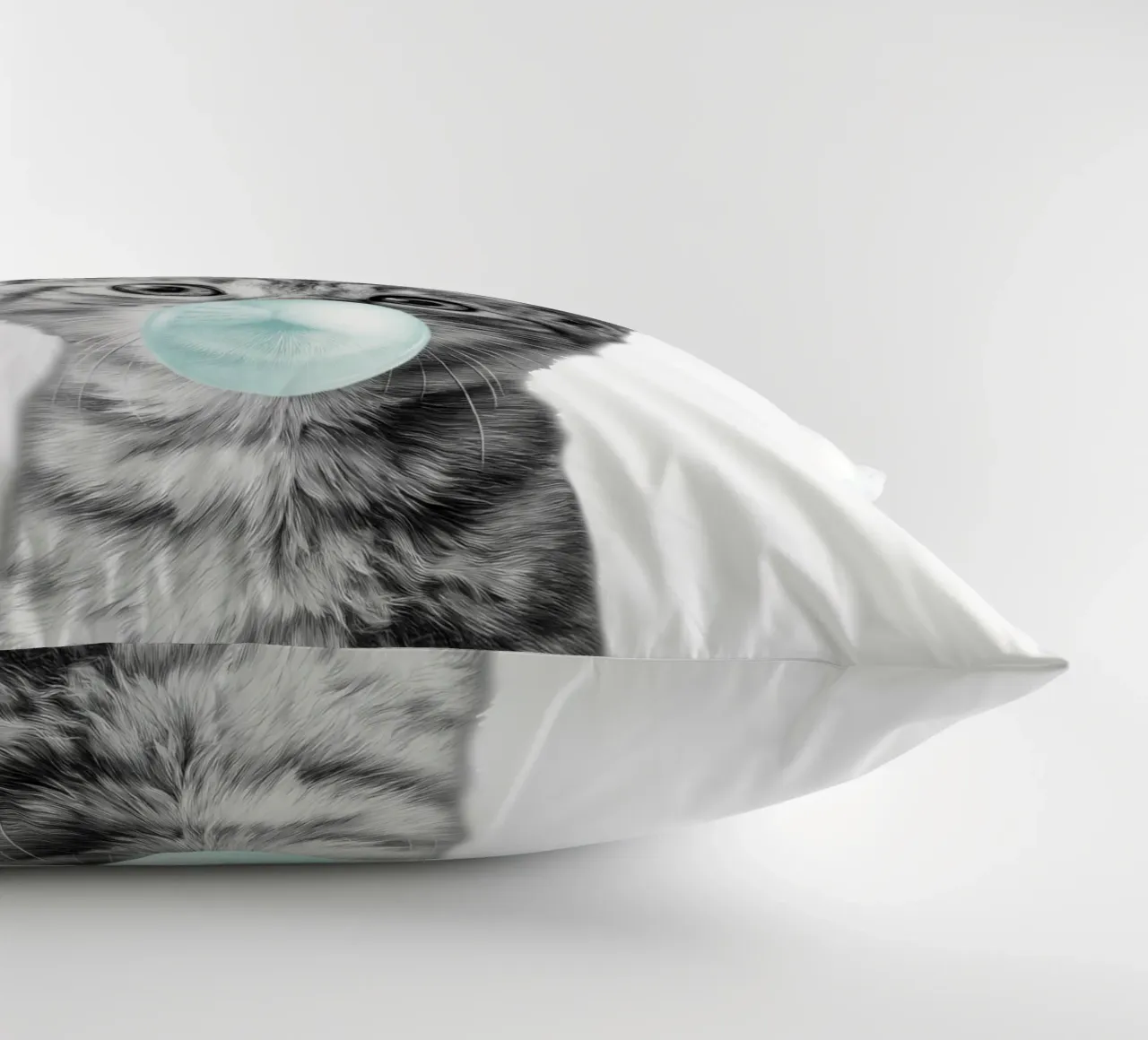 Cool cat - Good Vibes Only - turchese cuscino da Melanie Viola