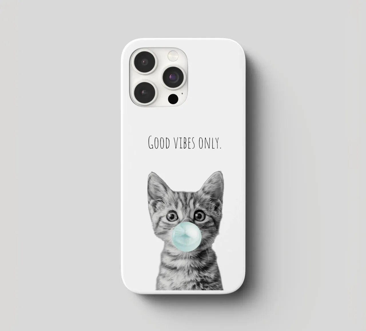 Cool cat - Good Vibes Only - turchese cover iphone da Melanie Viola