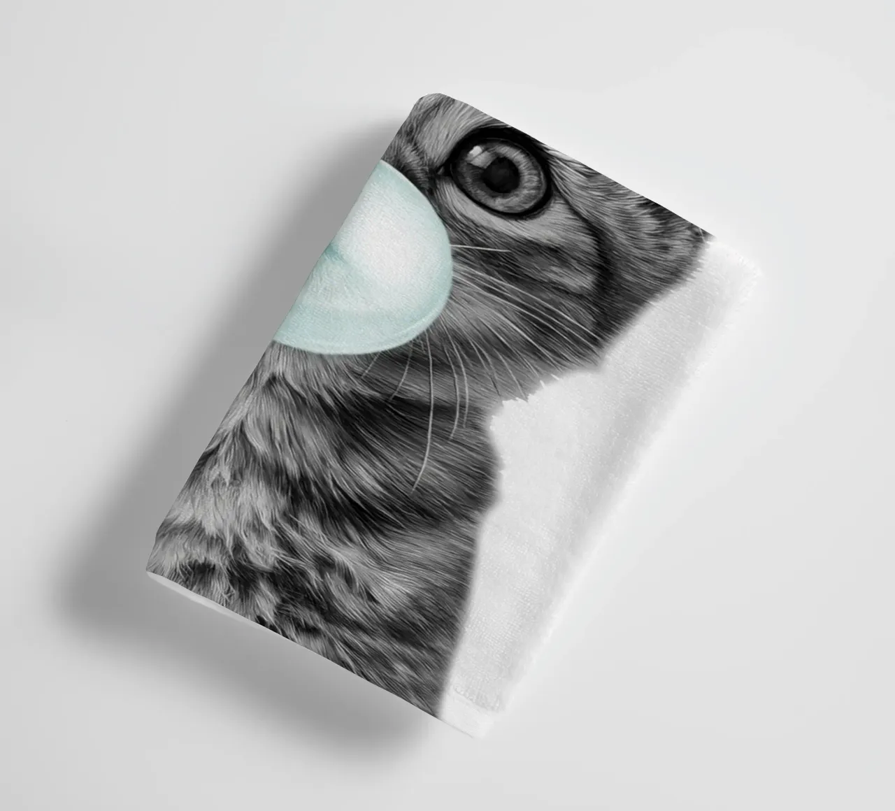 Cool cat - Good Vibes Only - turchese asciugamano da bagno da Melanie Viola