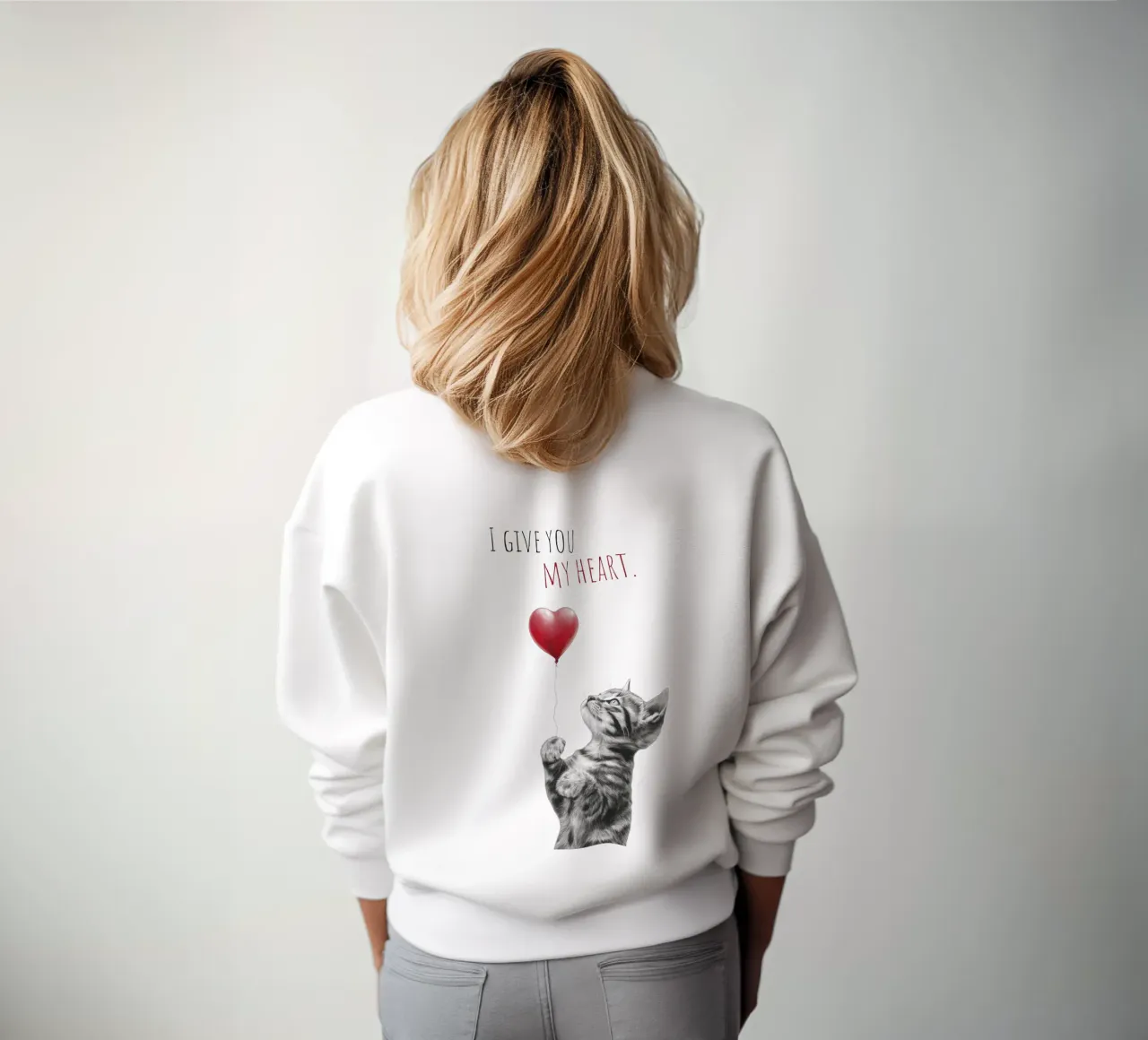 Amore per i gatti felpa da Melanie Viola