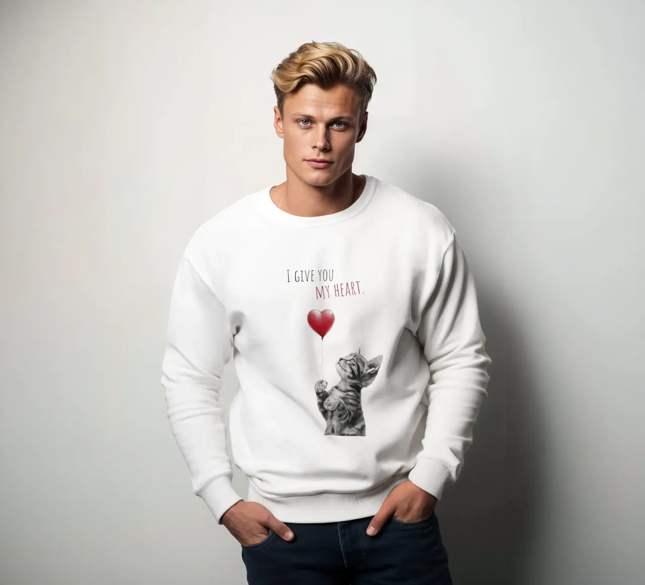 Amore per i gatti felpa da Melanie Viola