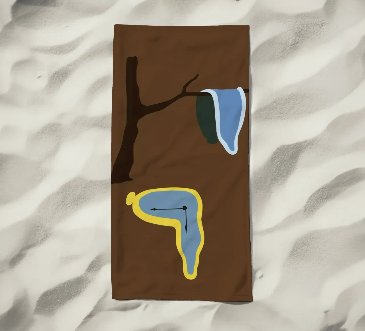 The Persistence Of Memory beach towel by Rafa Gomes