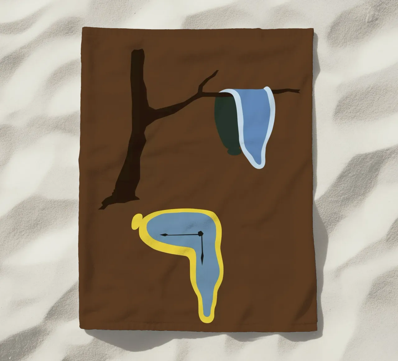 The Persistence Of Memory beach towel by Rafa Gomes