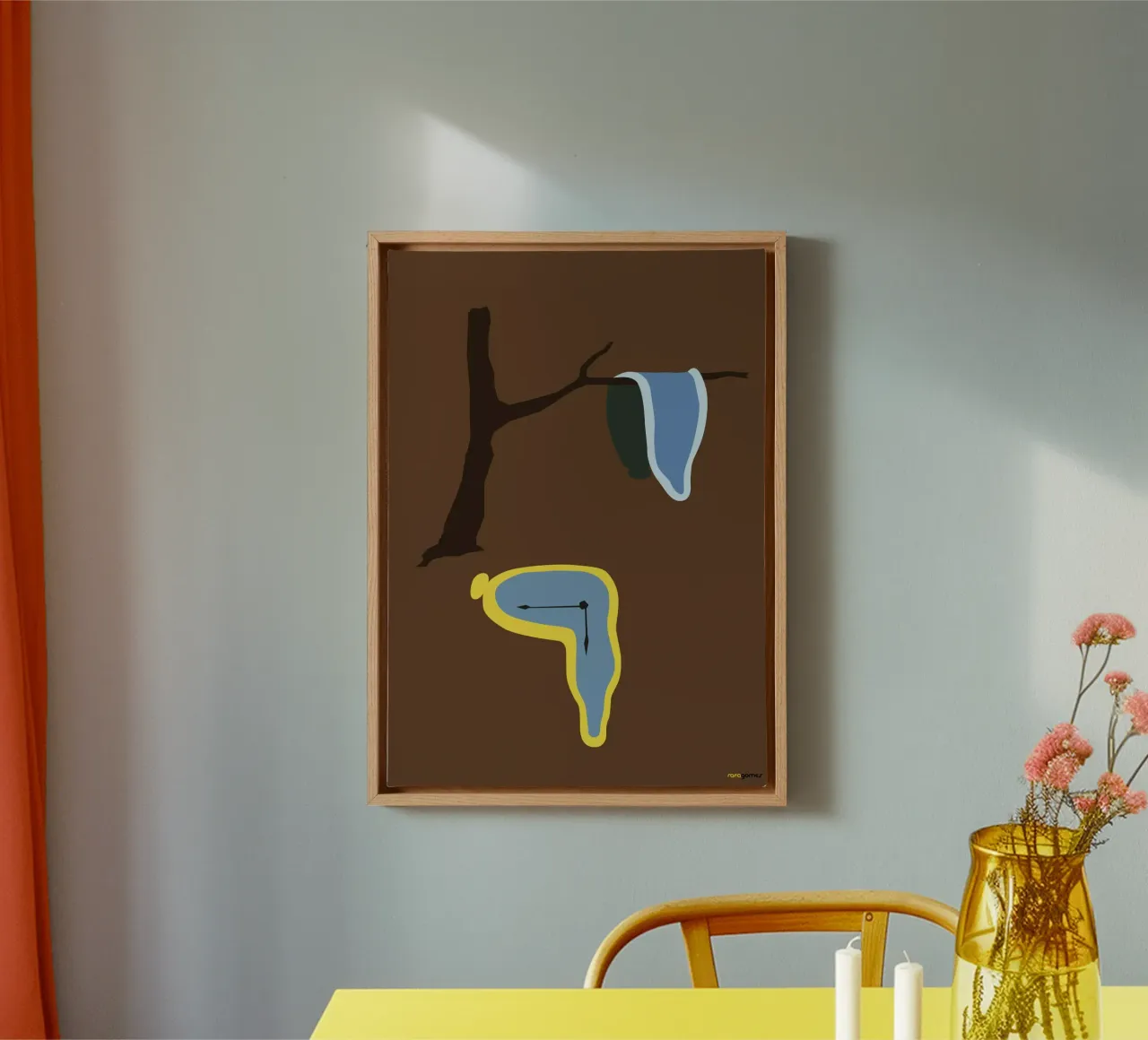 The Persistence Of Memory canvas by Rafa Gomes