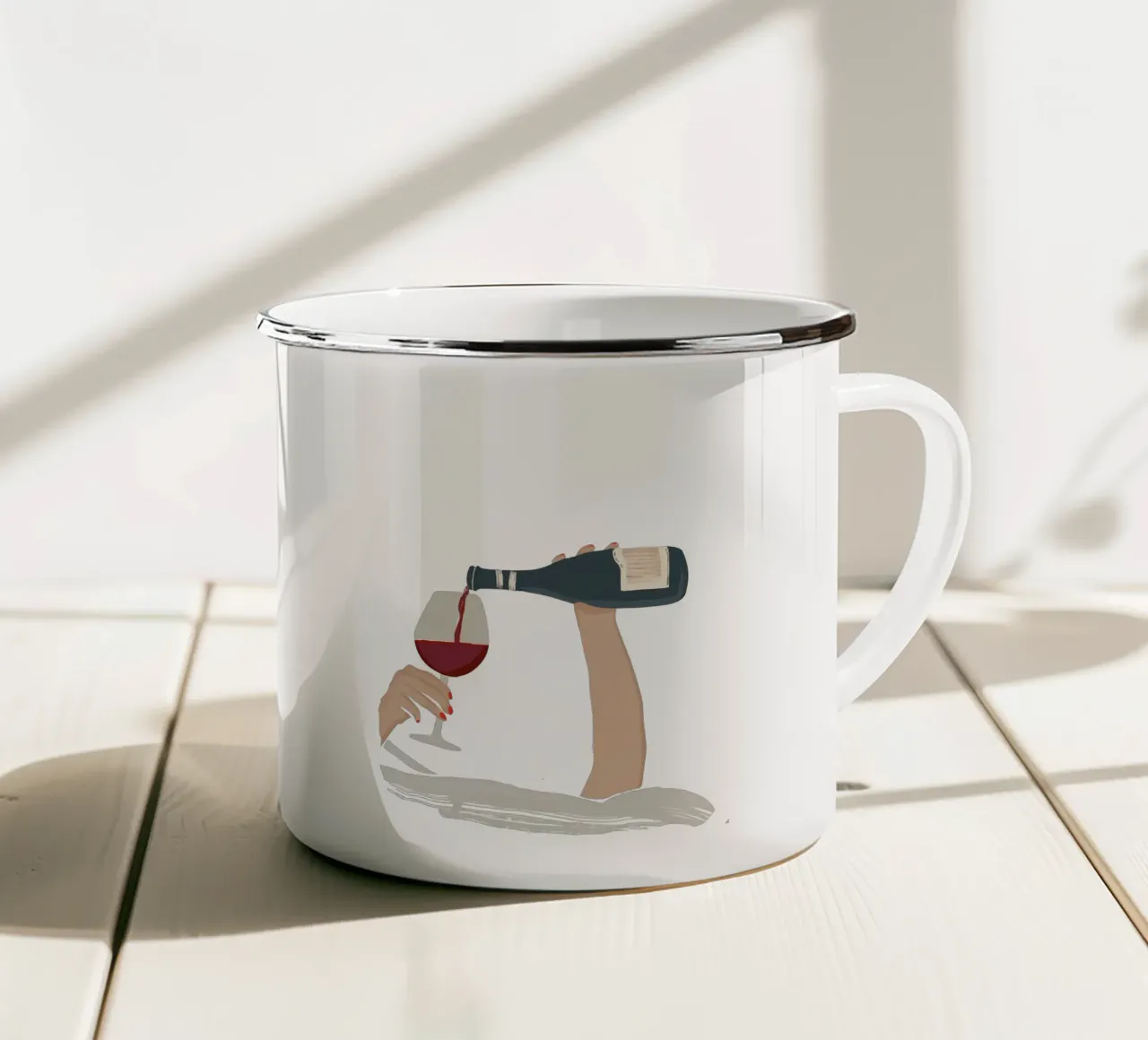 Cheers to me tazza in smalto da XOXO Arte