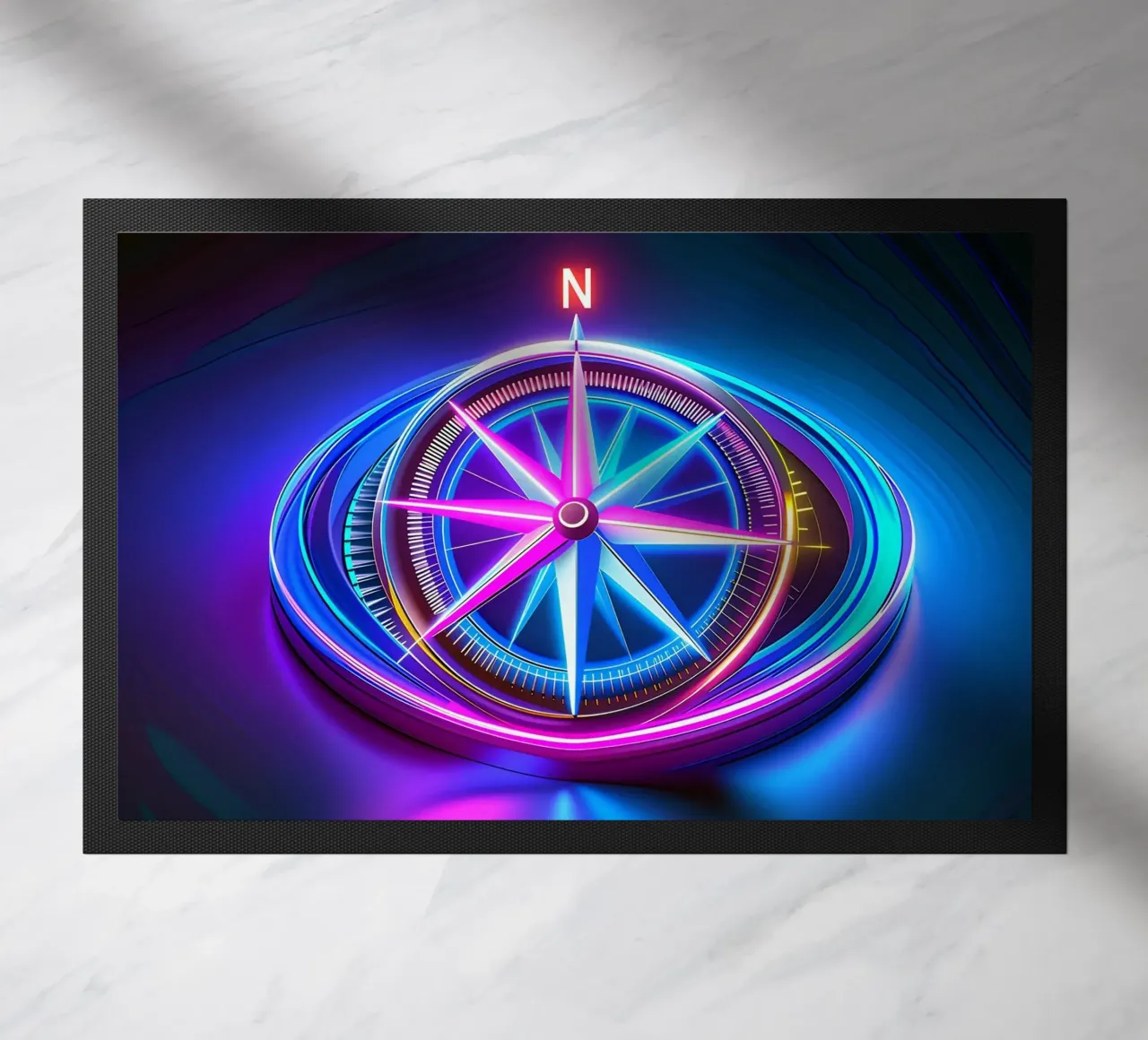 The compass doormat by Piccola Serenata