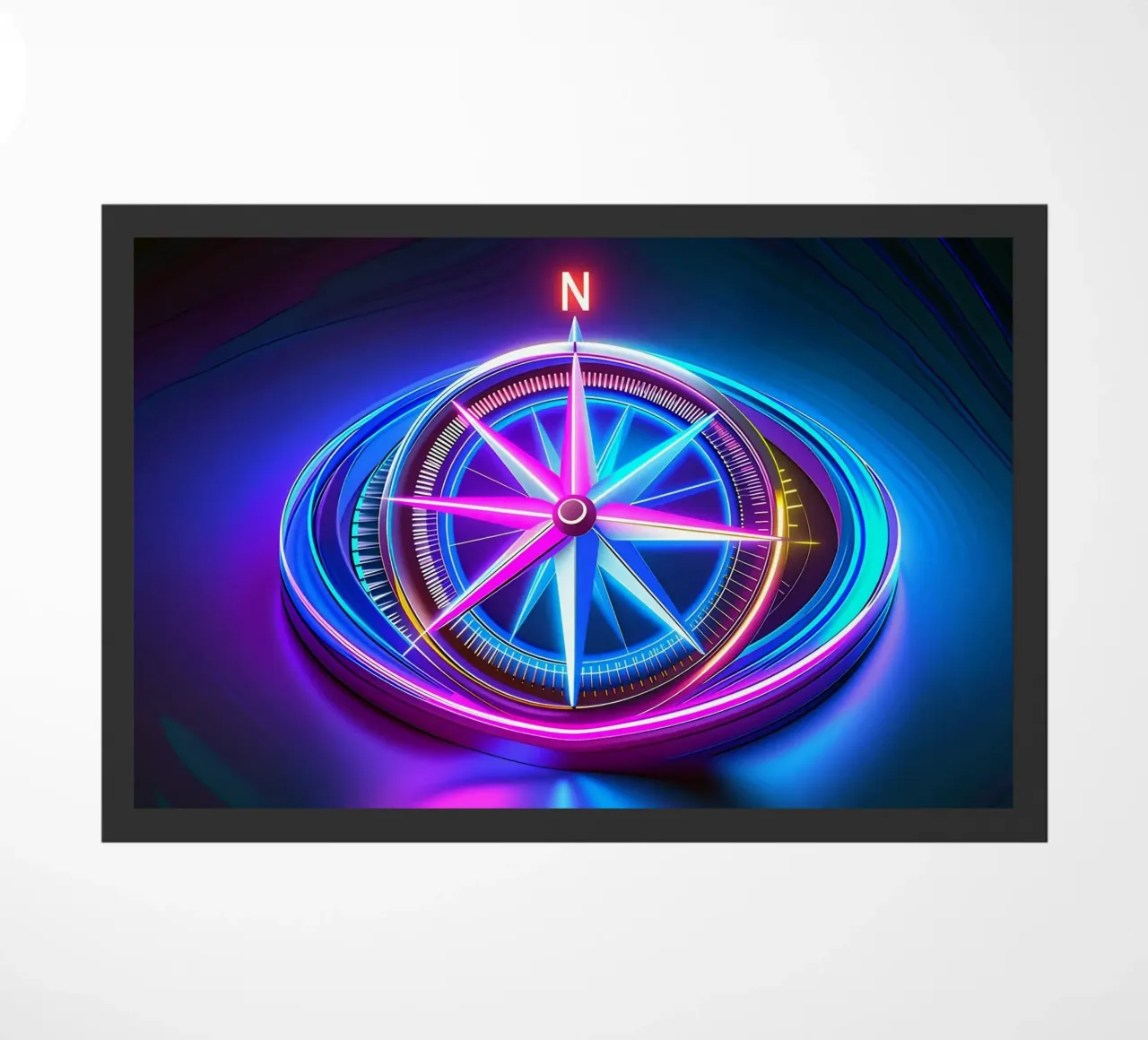 The compass doormat by Piccola Serenata