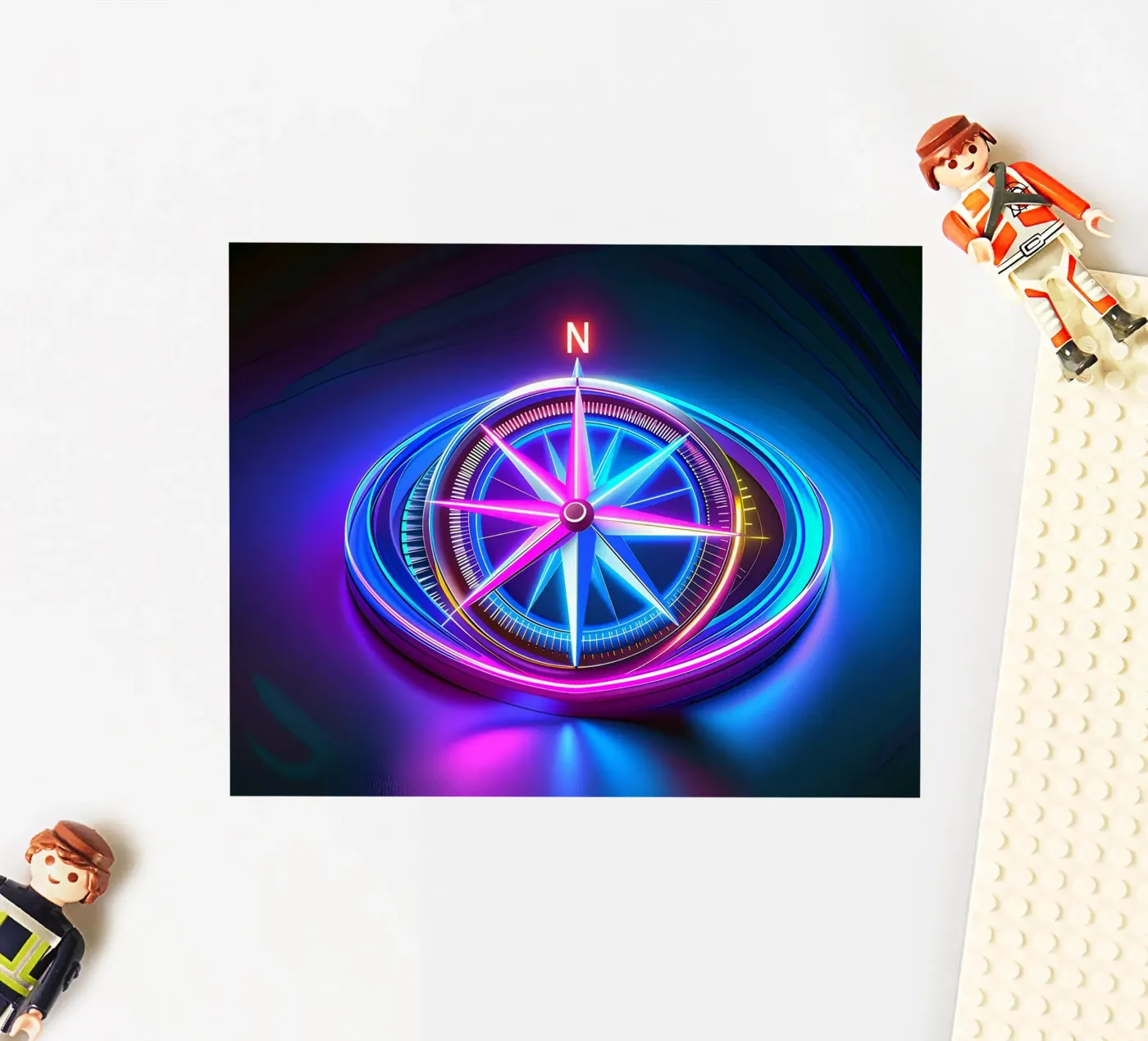 Het kompas sticker van Piccola Serenata