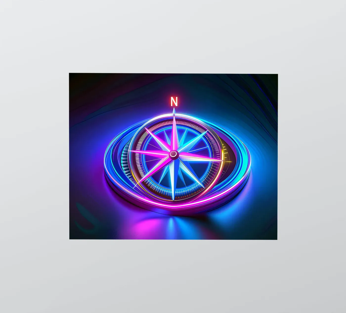 Het kompas sticker van Piccola Serenata