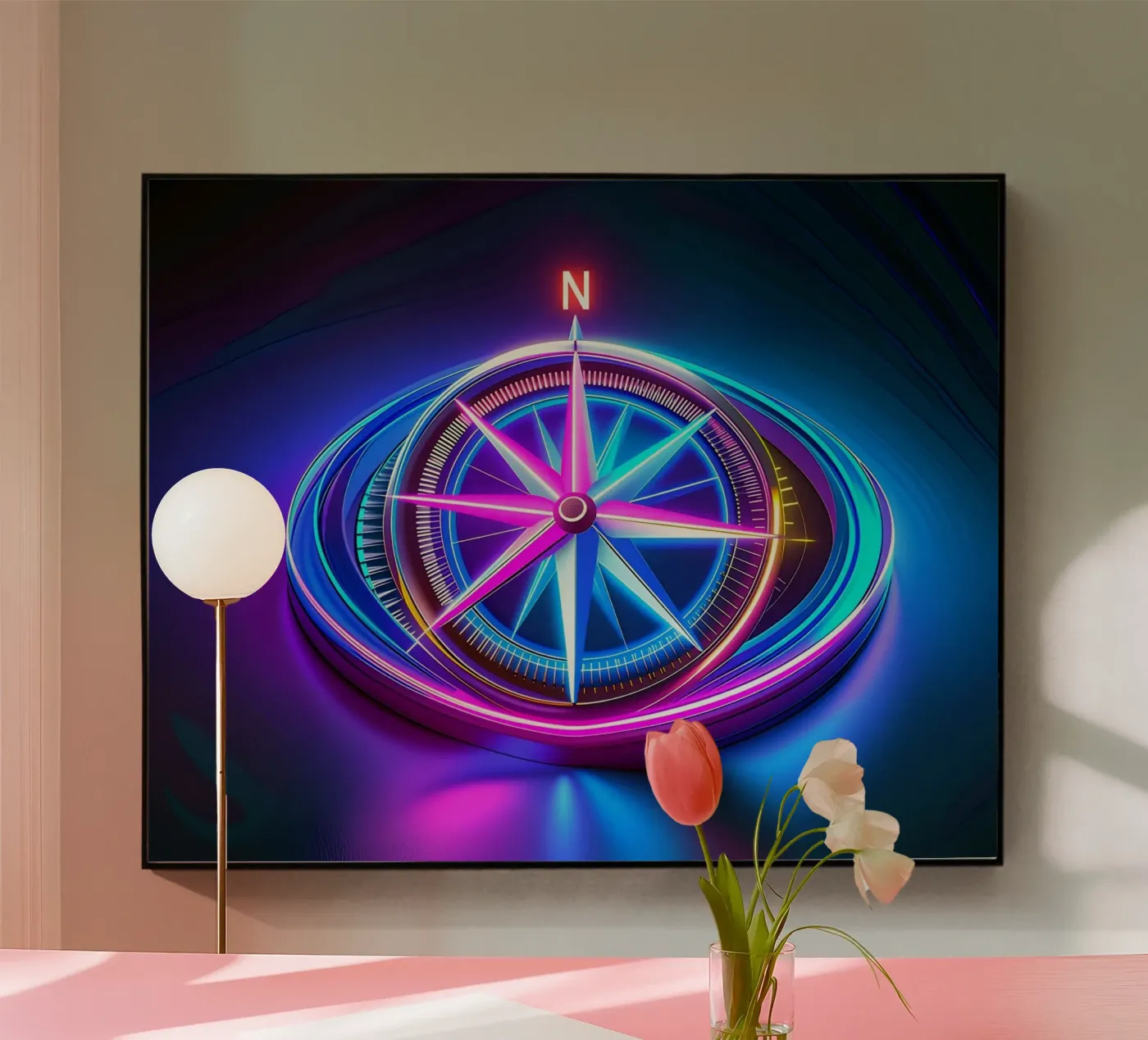 The compass plexiglass da Piccola Serenata