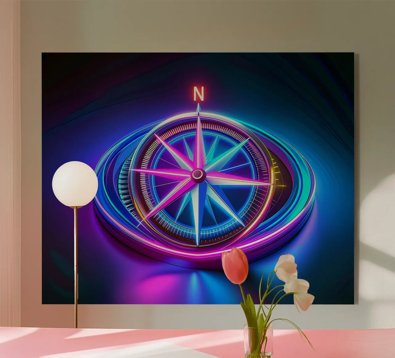 The compass plexiglass da Piccola Serenata