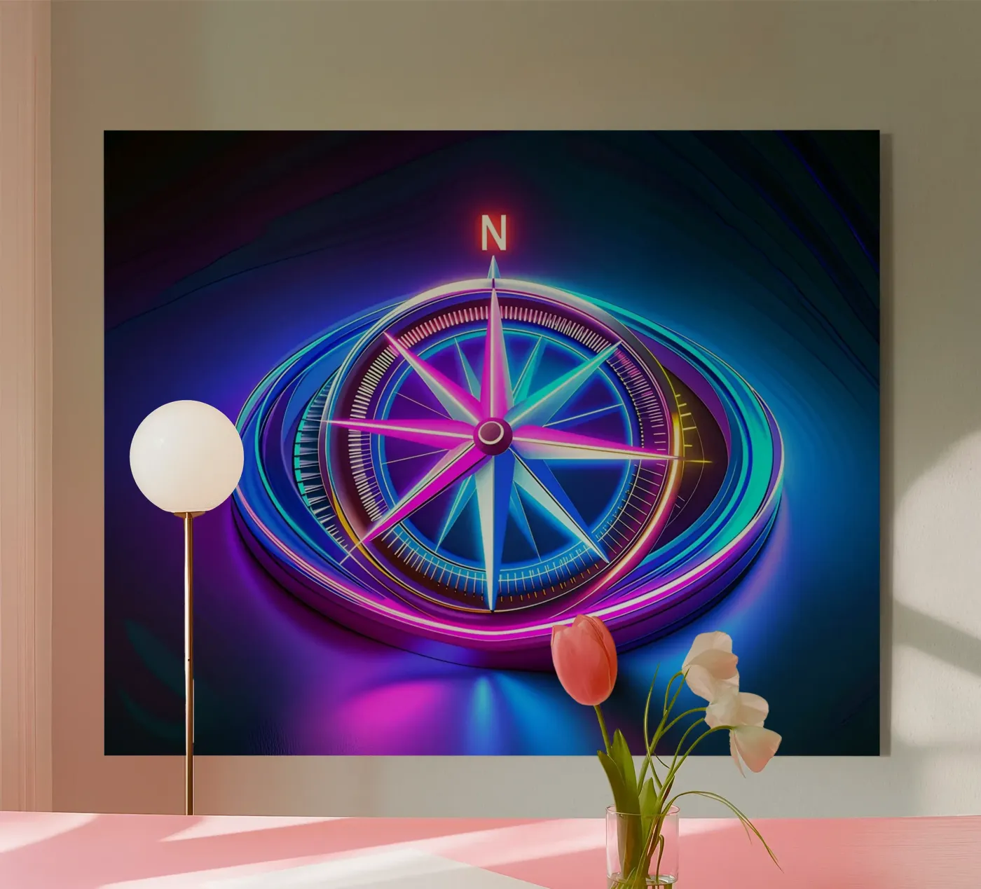 The compass plexiglass da Piccola Serenata