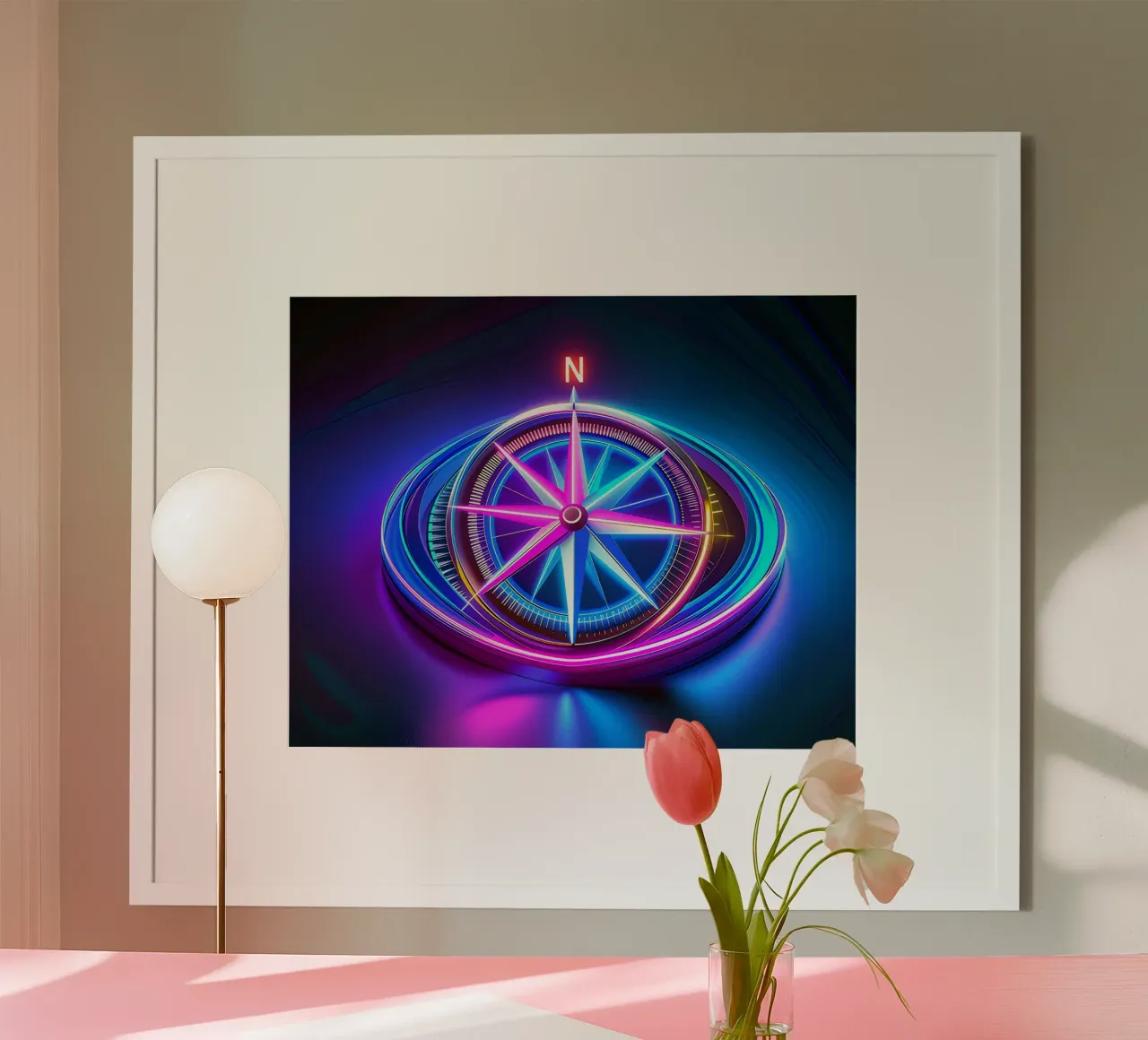 Het kompas poster van Piccola Serenata