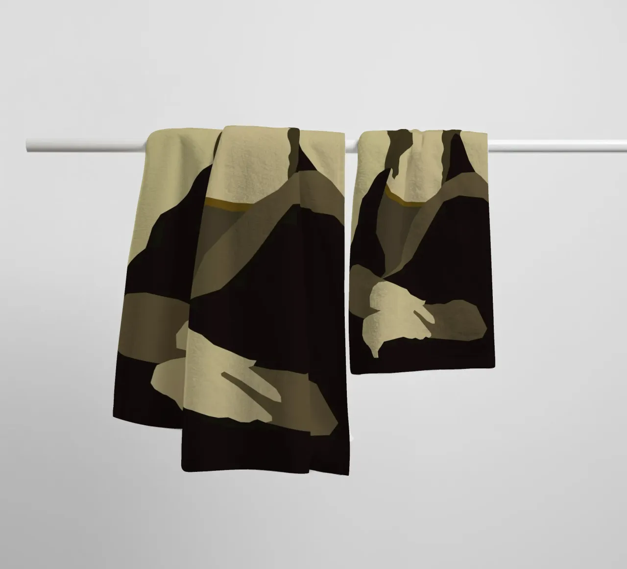 Monalisa asciugamano da bagno da Rafa Gomes