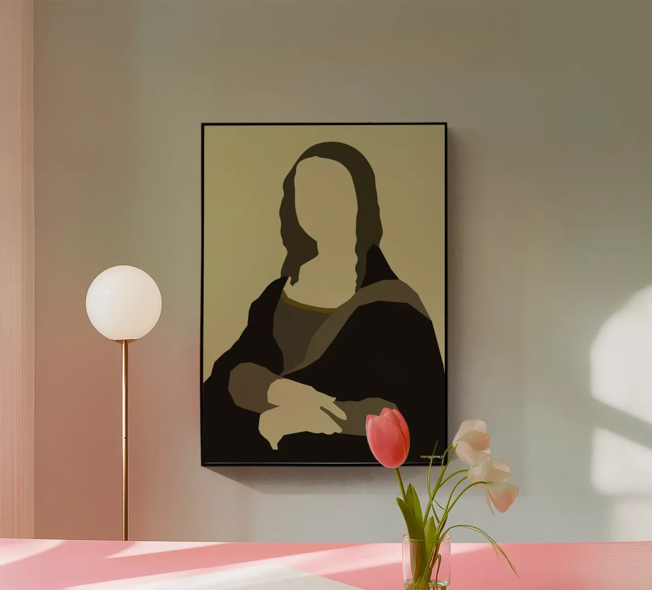 Monalisa Acryl-Glas von Rafa Gomes