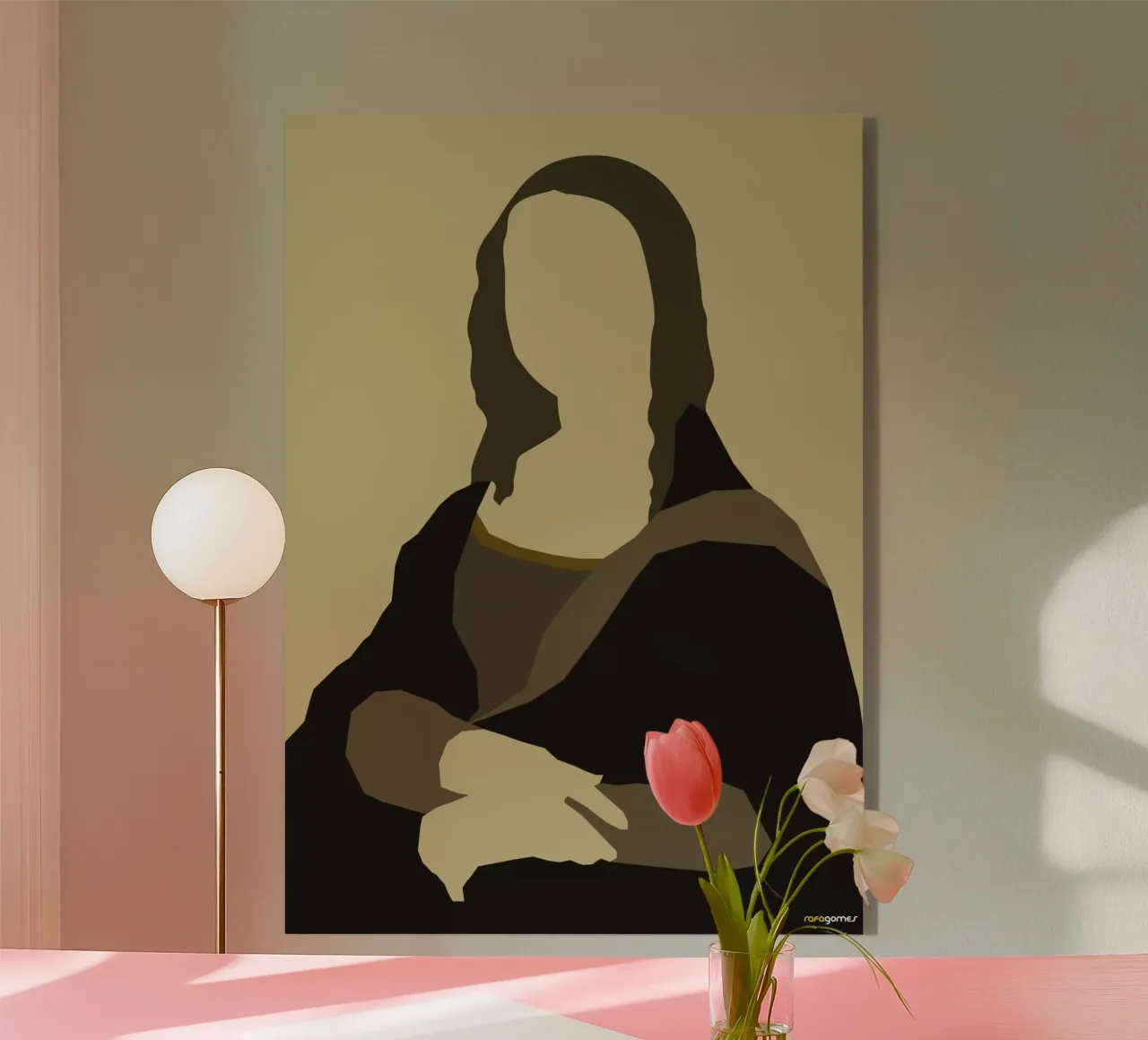 Monalisa Acryl-Glas von Rafa Gomes