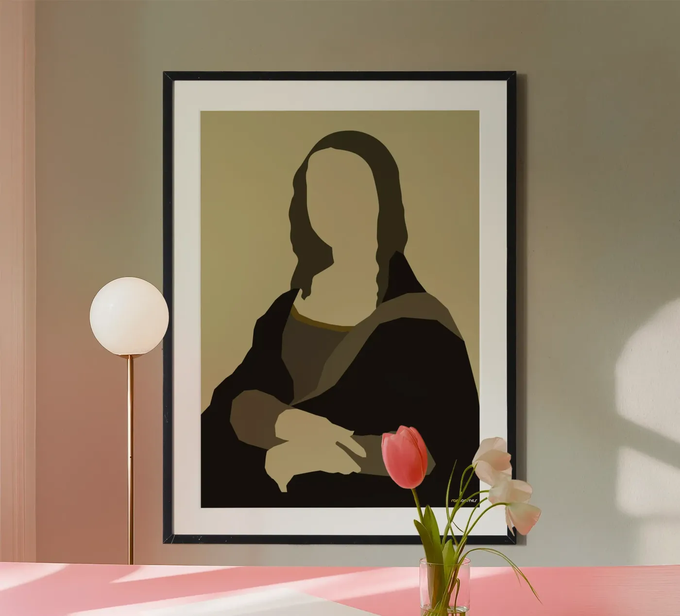 Monalisa poster van Rafa Gomes