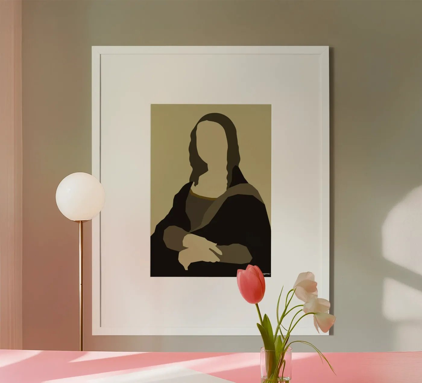 Monalisa poster van Rafa Gomes