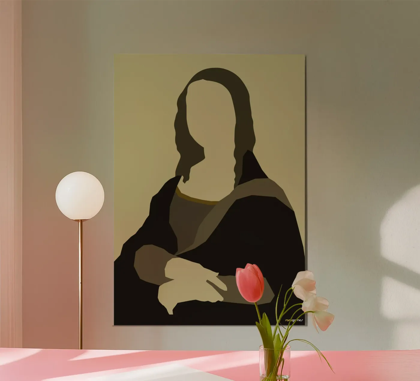 Monalisa poster van Rafa Gomes