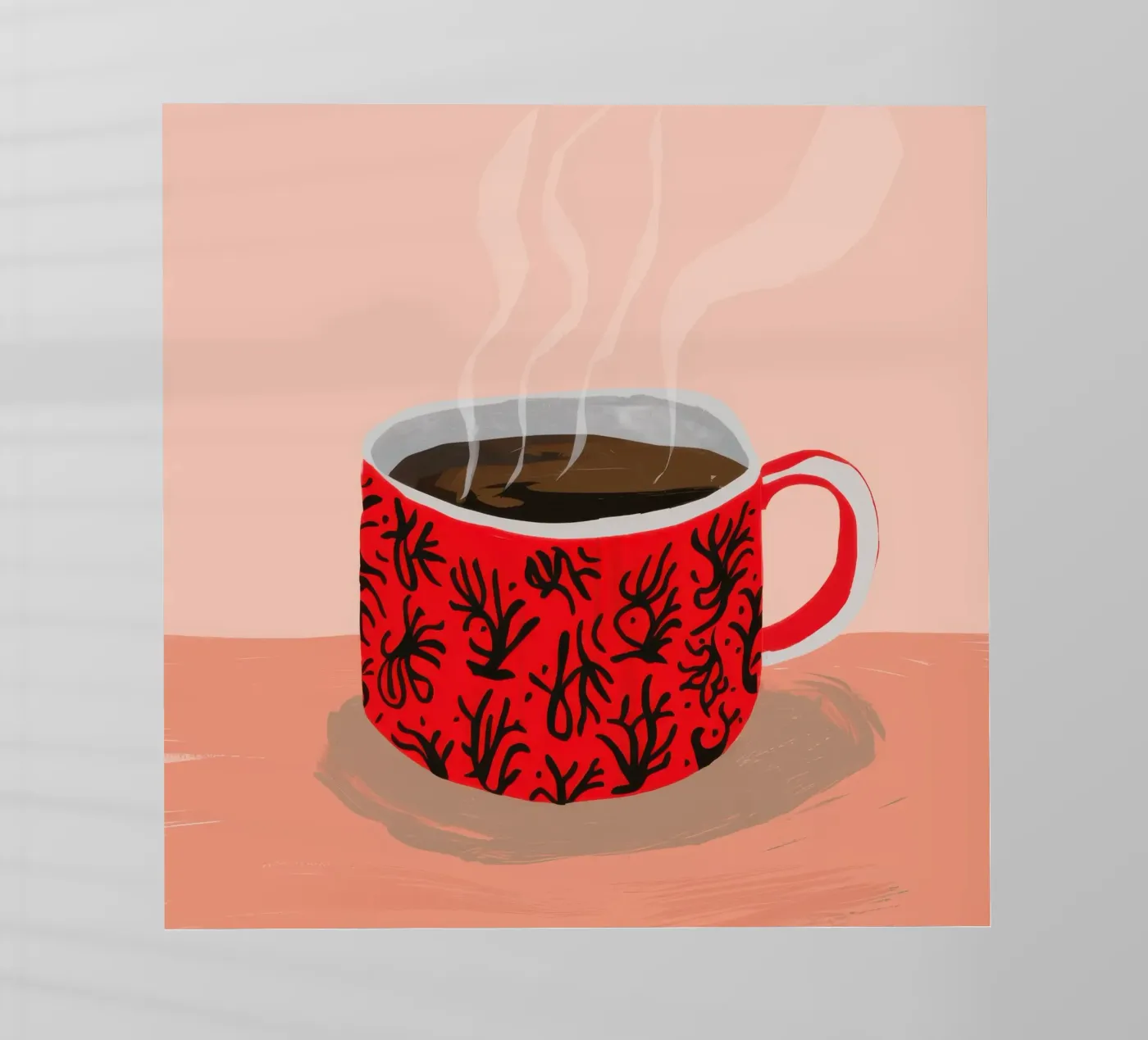 Red Patterned Mug backlit film by Sun Riser