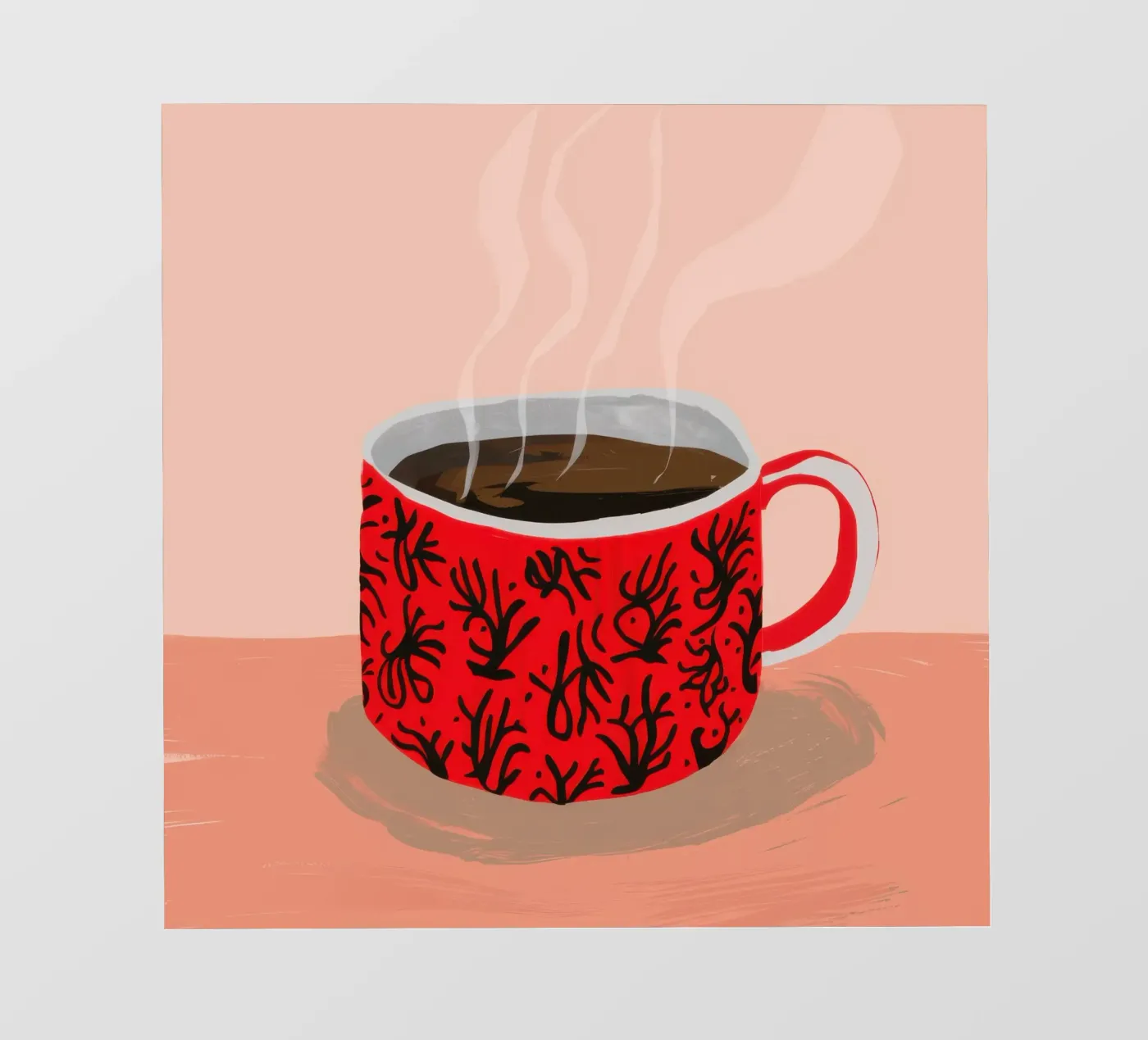 Red Patterned Mug backlit film by Sun Riser