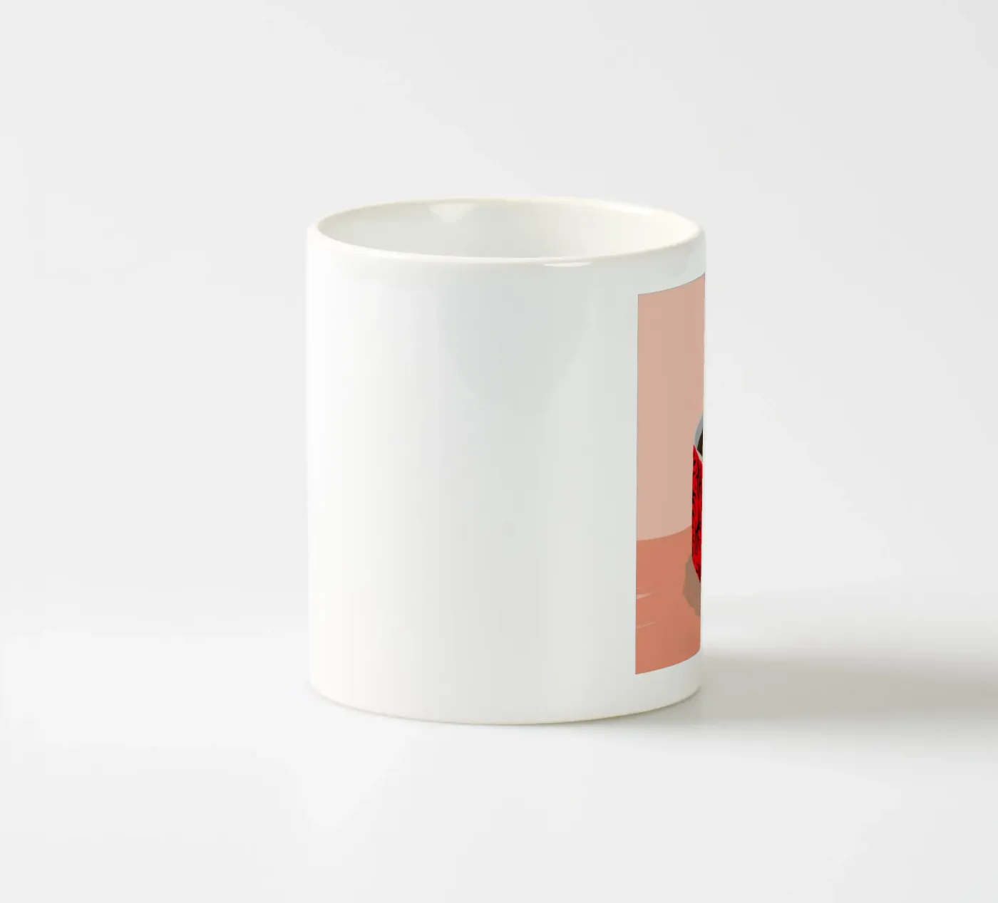 Red Patterned Mug ceramic mug by Sun Riser