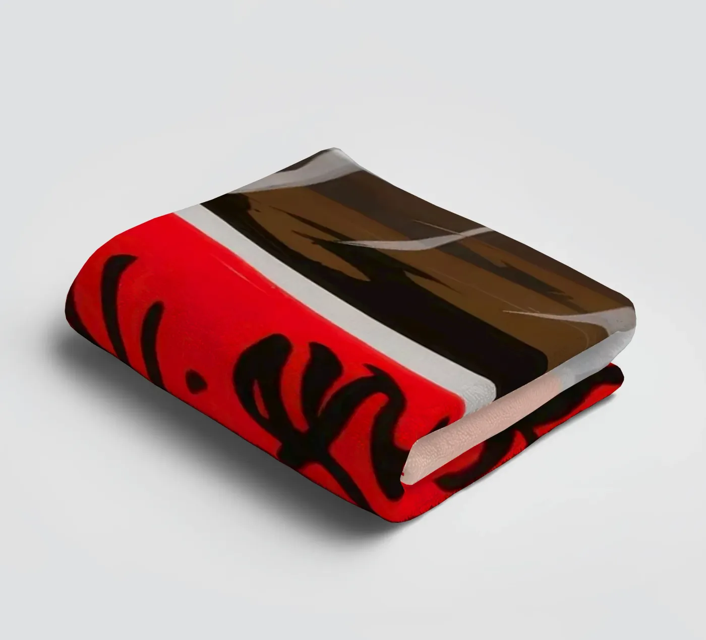 Red Patterned Mug badhanddoek van Sun Riser