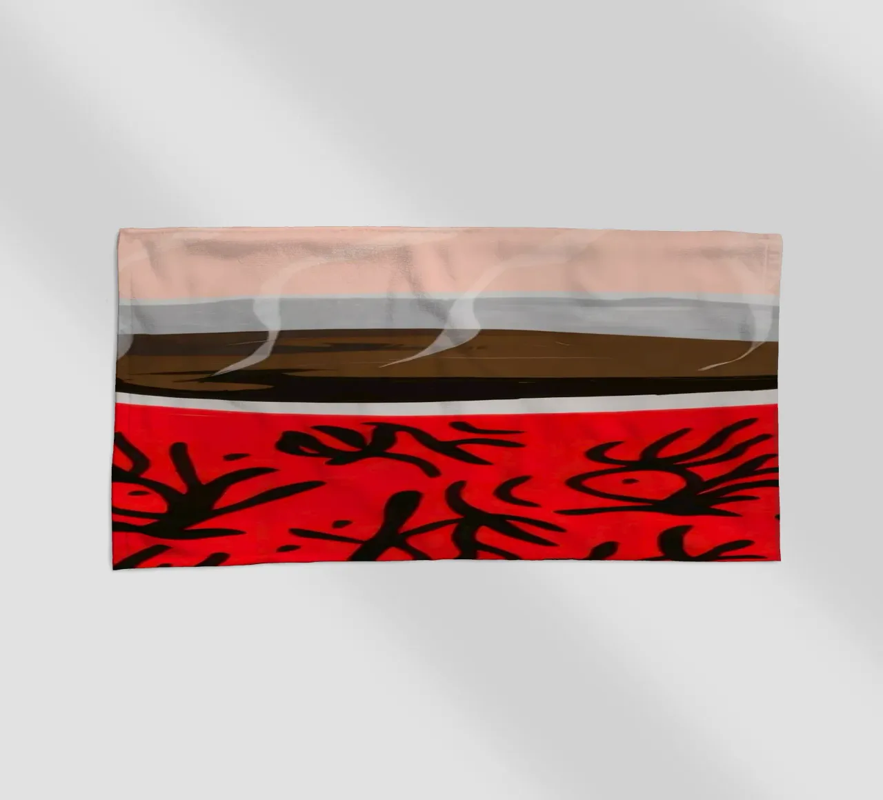 Red Patterned Mug telo mare da Sun Riser
