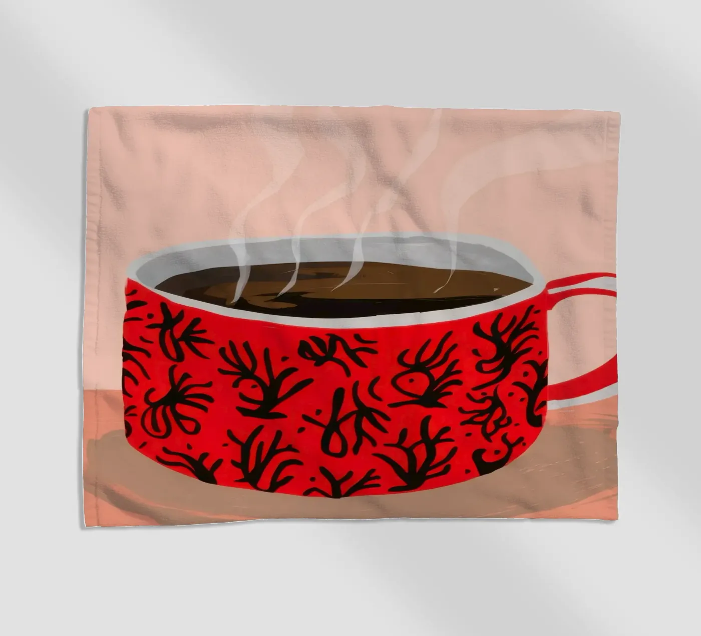 Red Patterned Mug telo mare da Sun Riser
