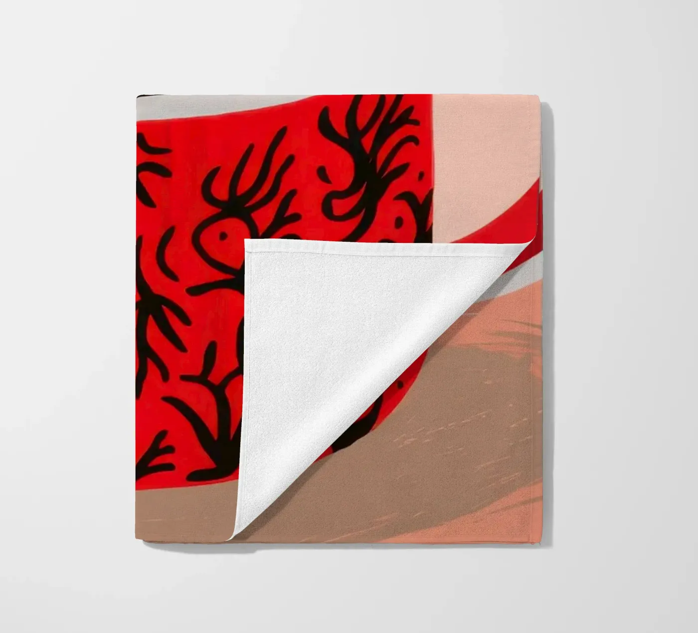 Red Patterned Mug telo mare da Sun Riser