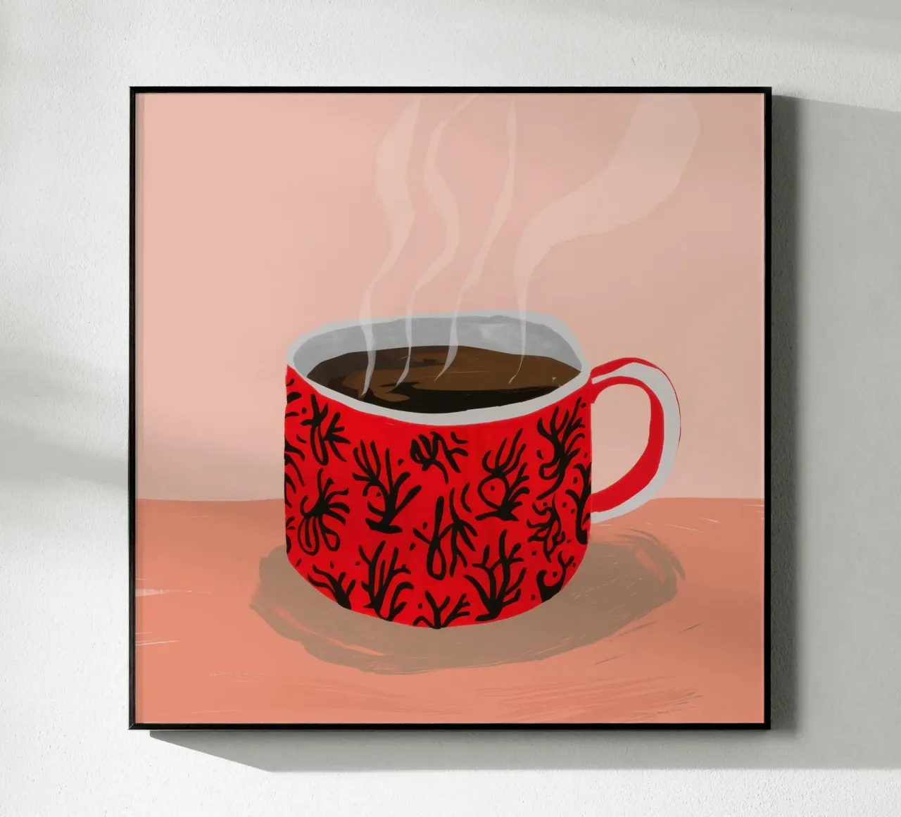 Mug à motifs rouges plexiglas de Sun Riser