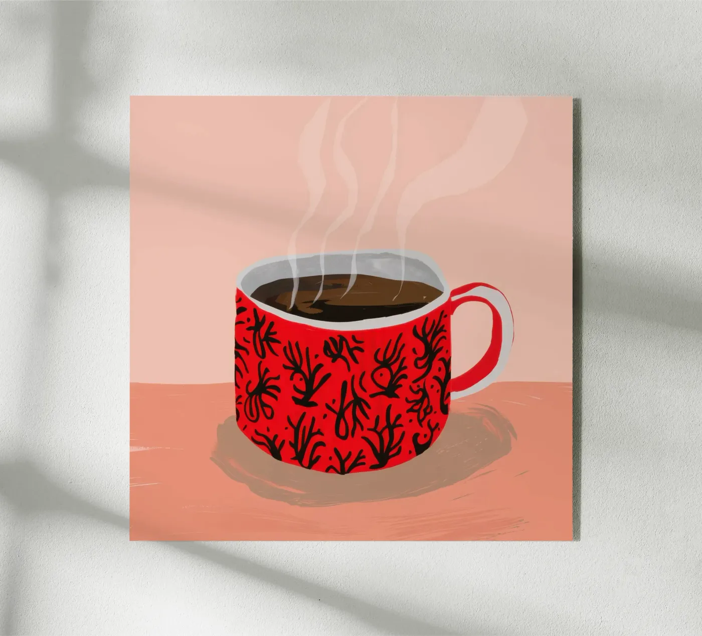 Red Patterned Mug plexiglass da Sun Riser