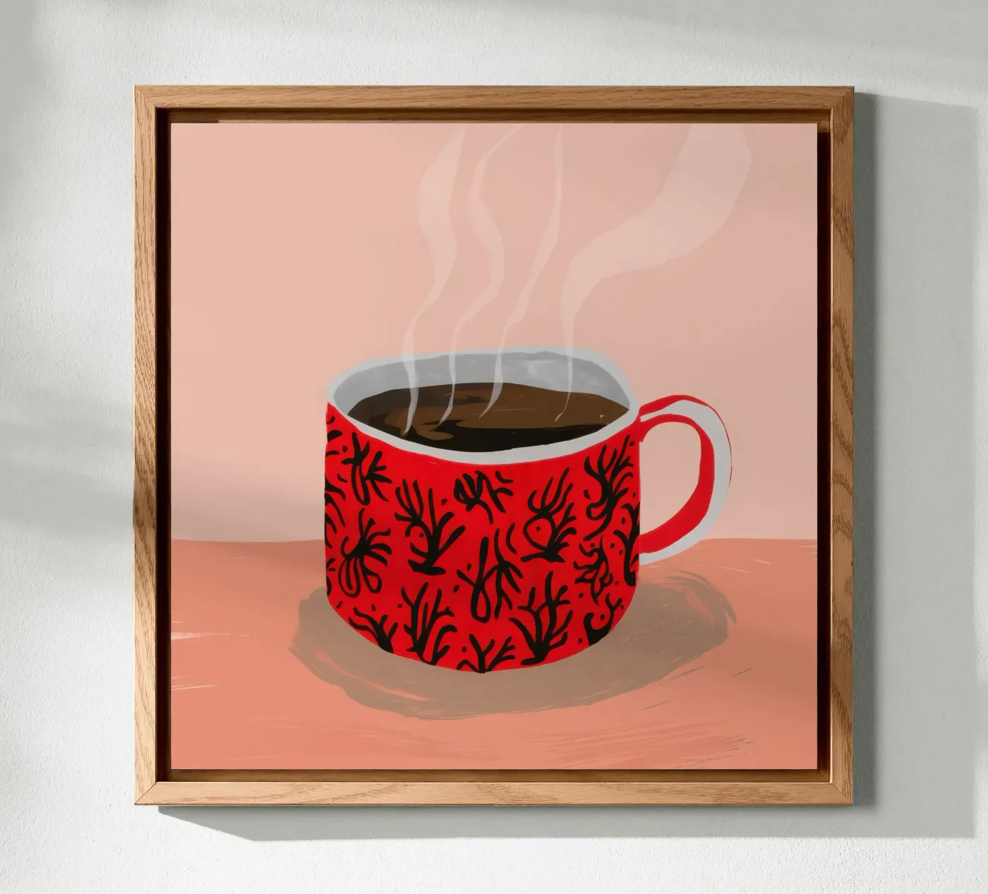Red Patterned Mug forex plate by Sun Riser