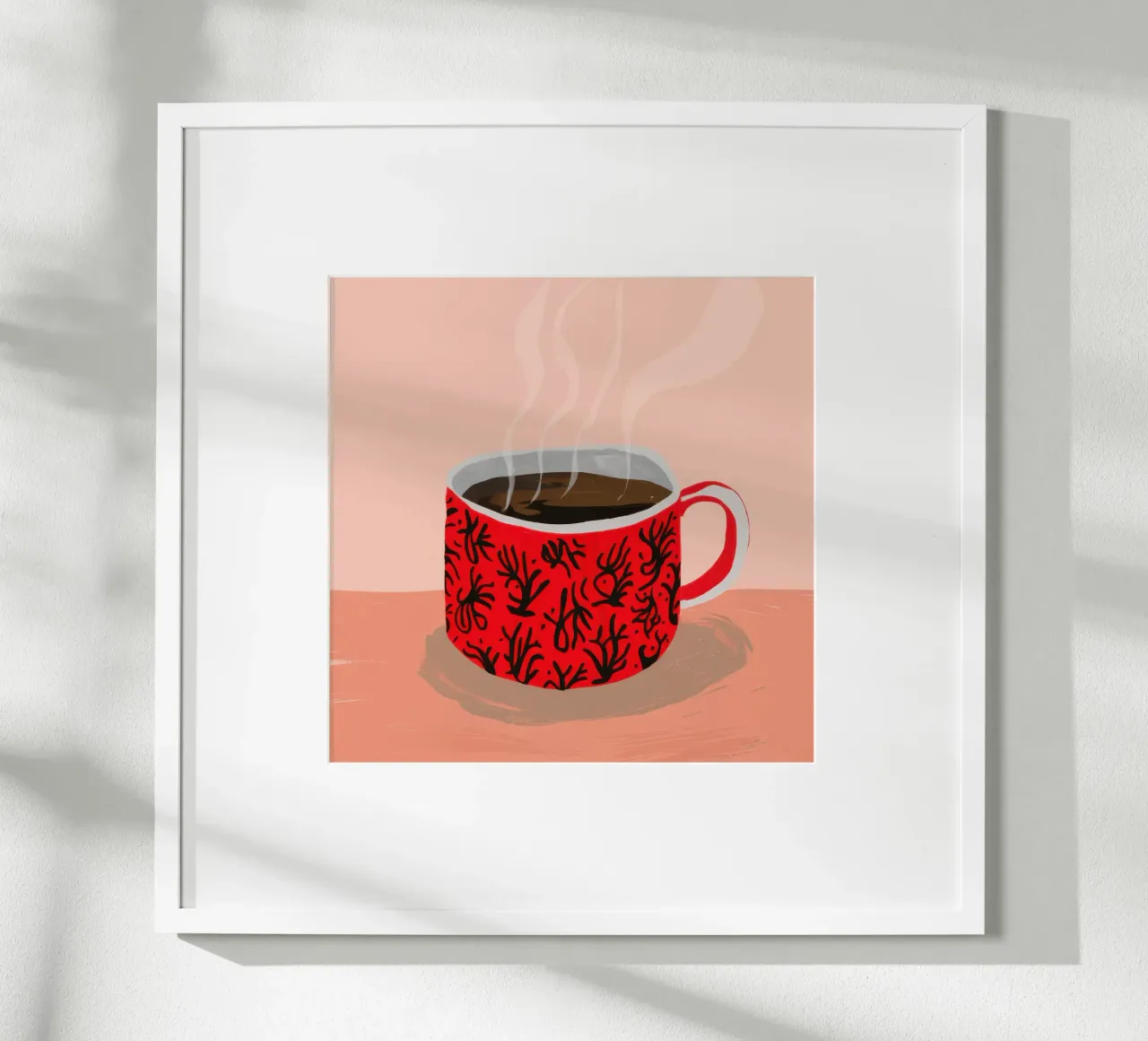 Mug à motifs rouges poster de Sun Riser