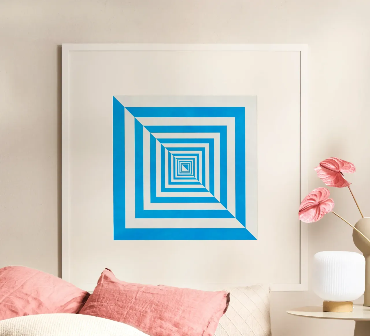 Blu morbido poster da Abstract Geo