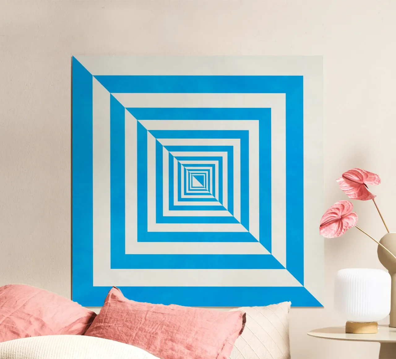 Blu morbido poster da Abstract Geo