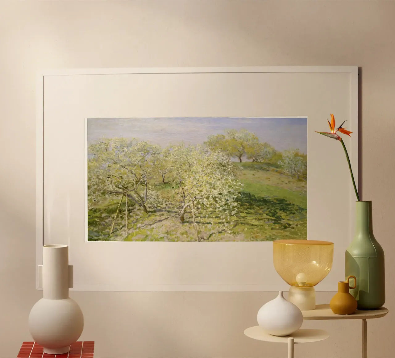 Claude Monet’s Spring (Fruit Trees in Bloom) carta hahnemühle da Monet Art Prints