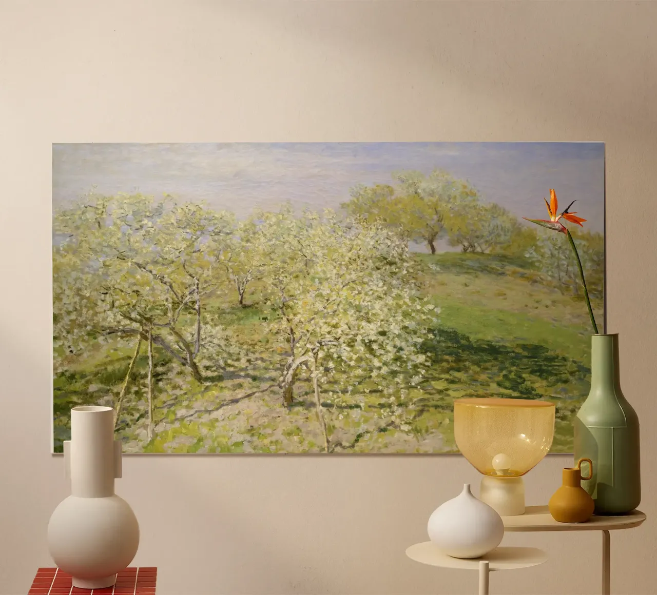 Claude Monet’s Spring (Fruit Trees in Bloom) carta hahnemühle da Monet Art Prints