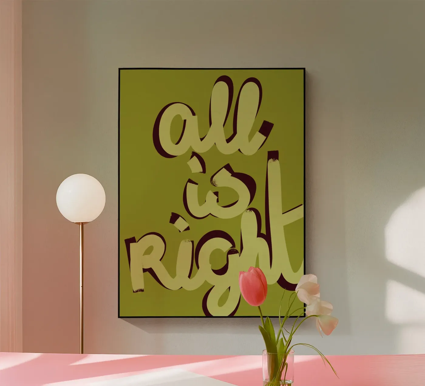 ALL IS RIGHT acryl van Studio FEMK.