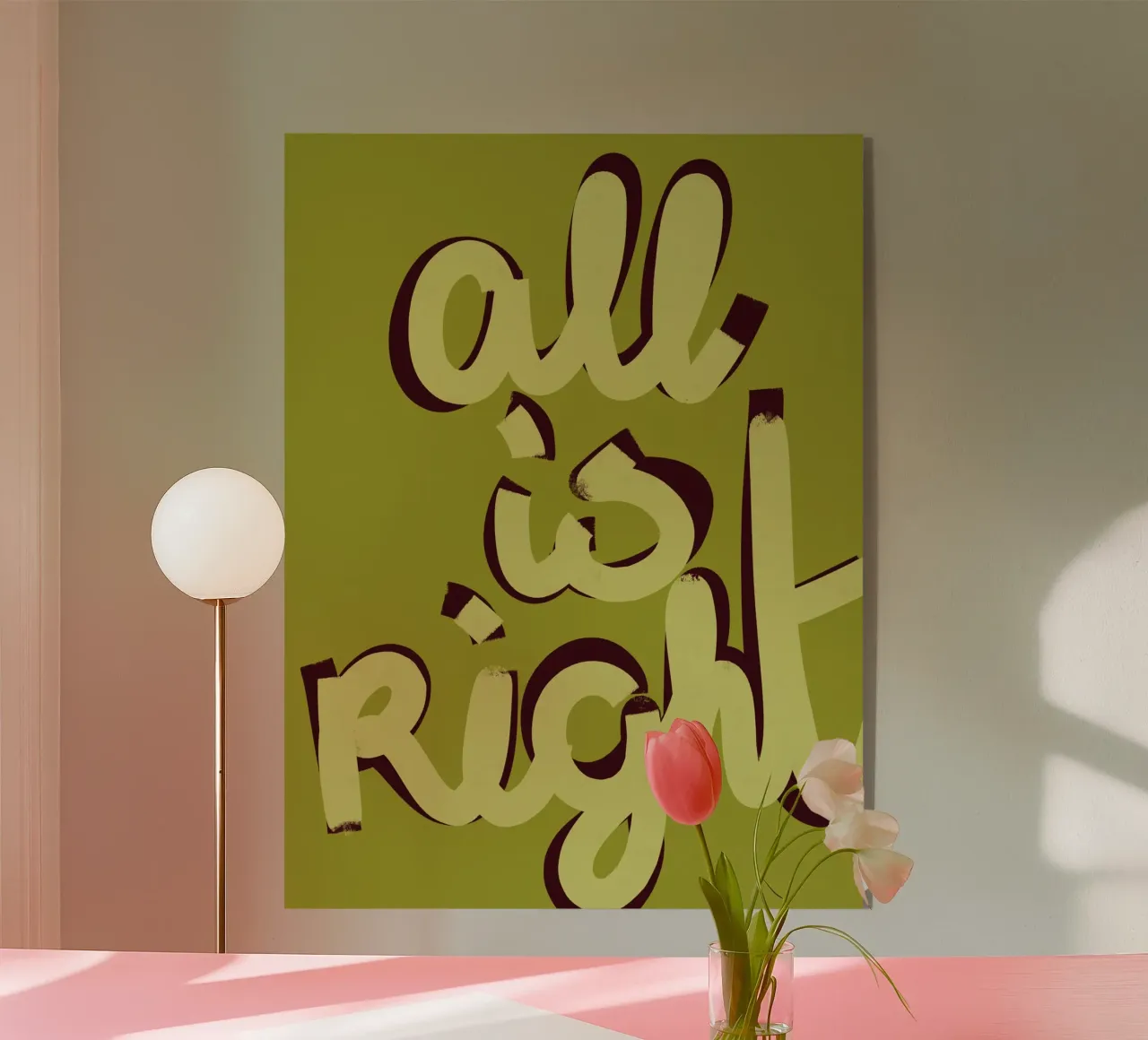 ALL IS RIGHT plexiglass da Studio FEMK.