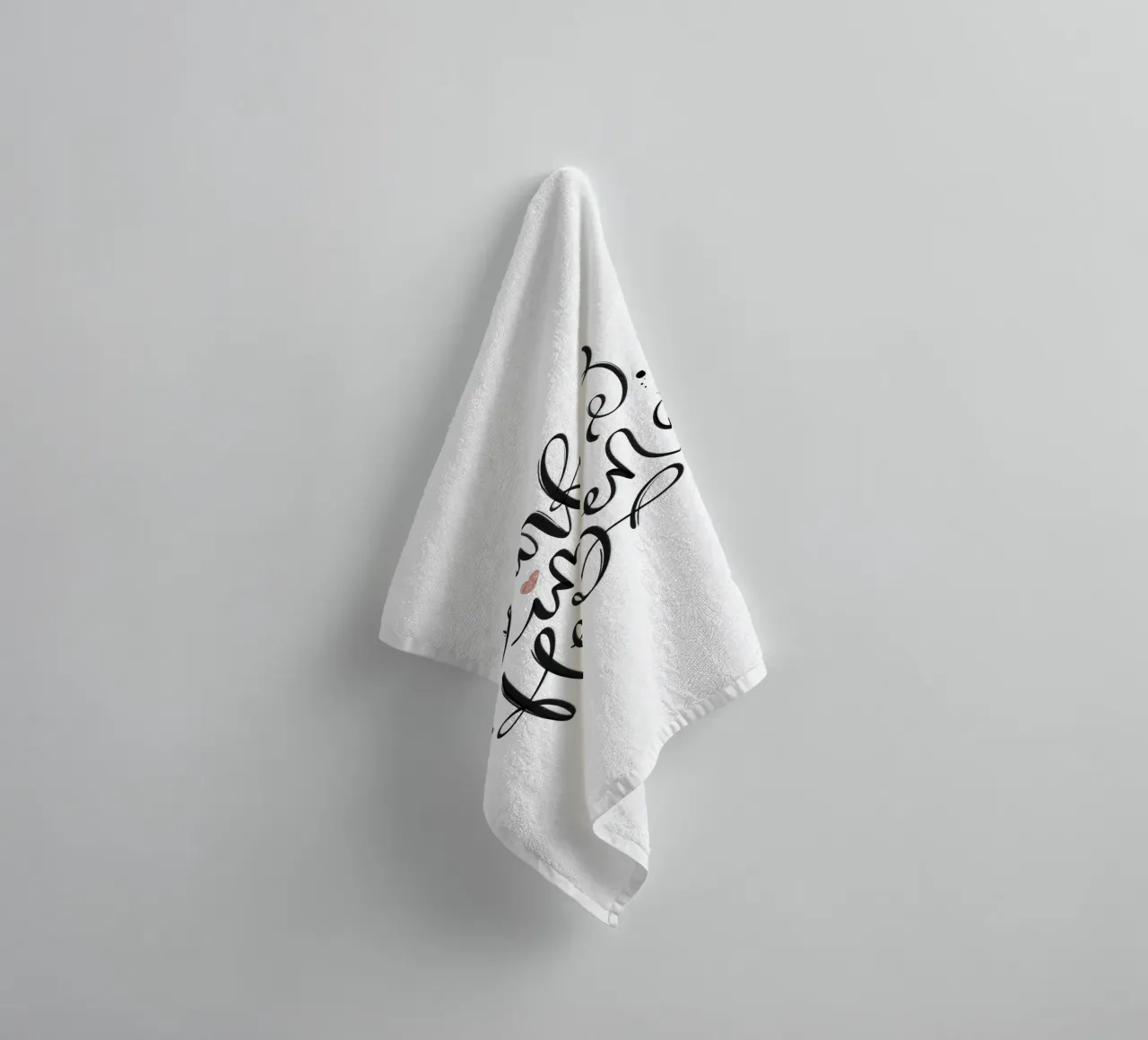 Barefoot in the heart towel by CalliLetters