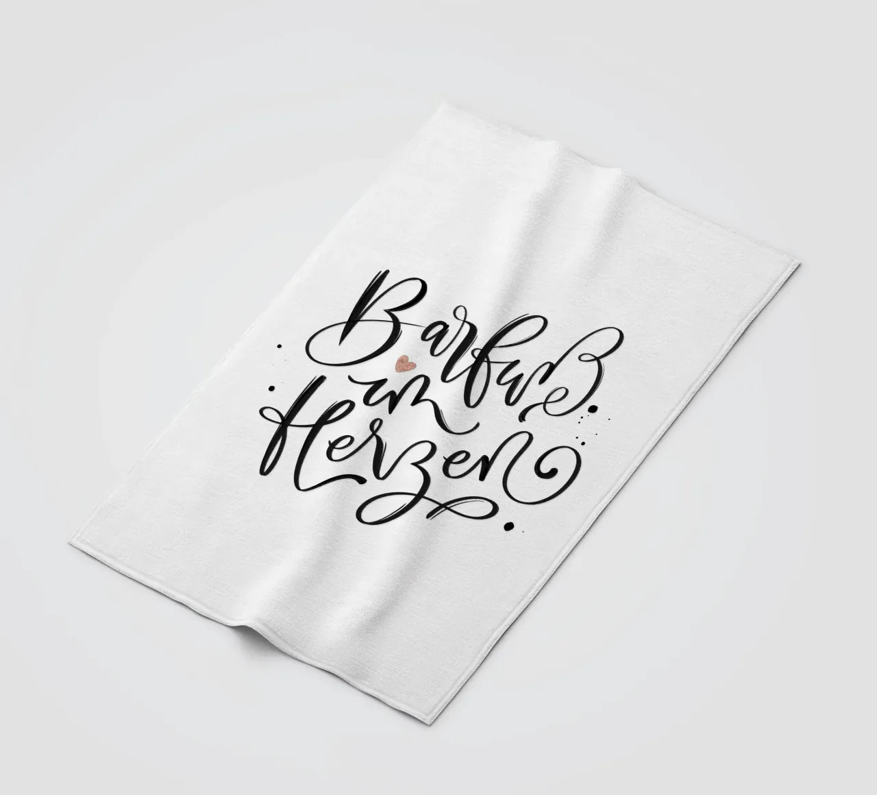 Barefoot in the heart fleece blanket by CalliLetters